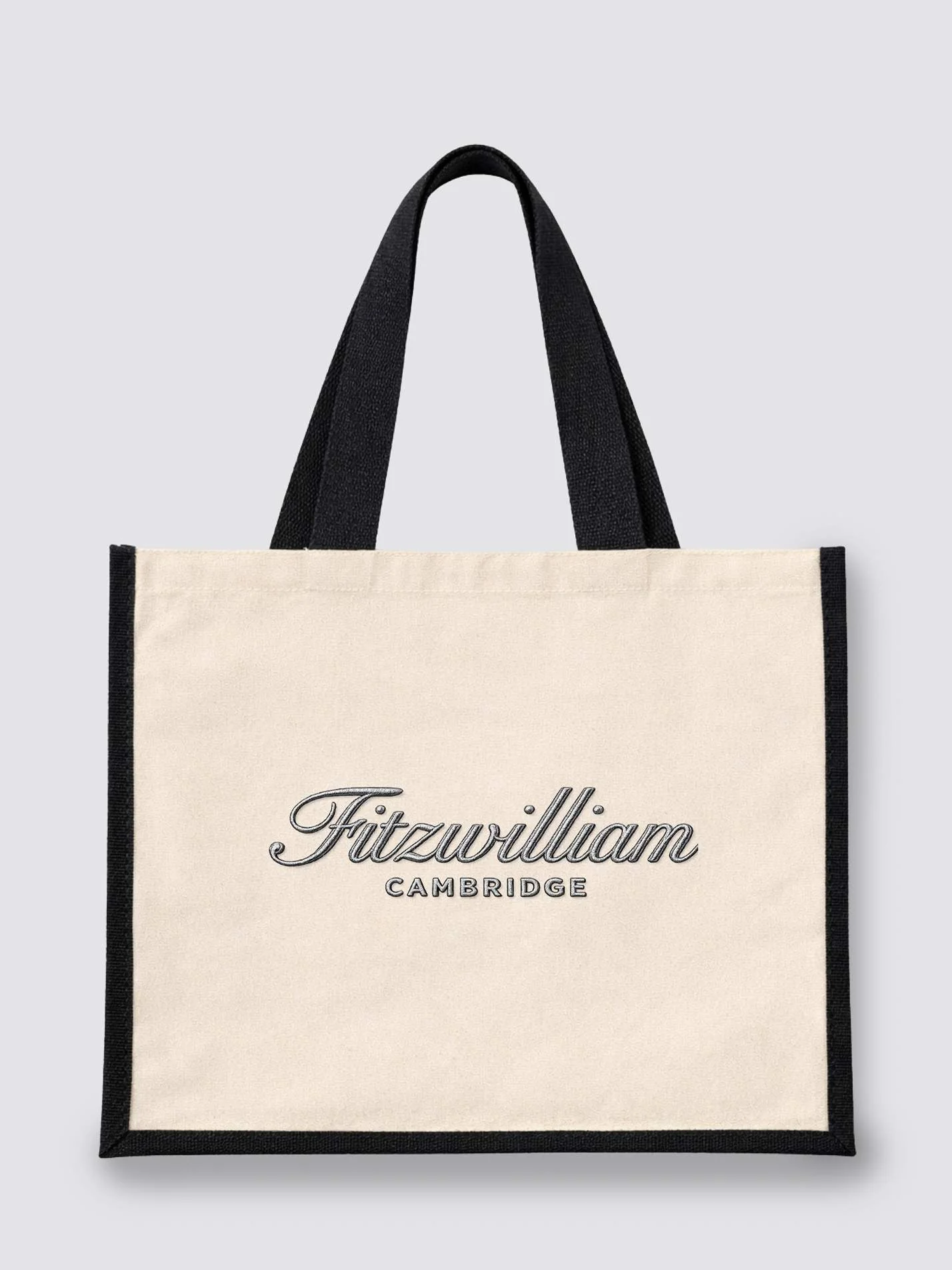 Fitzwilliam College Cambridge MCR Heritage Jute Canvas Shopper - Image 4