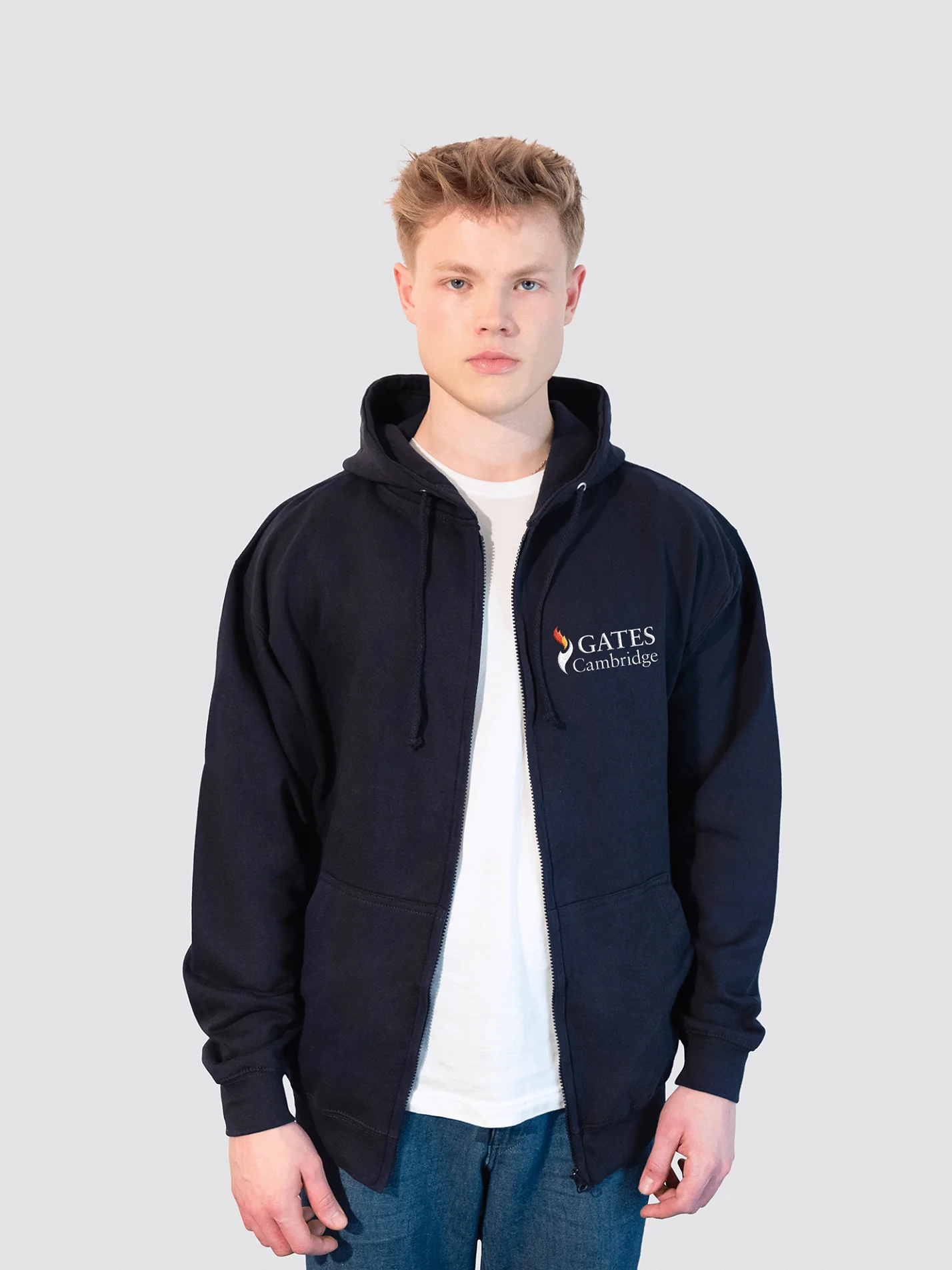 Gates Cambridge Zip-Up Unisex Hoodie - Image 3