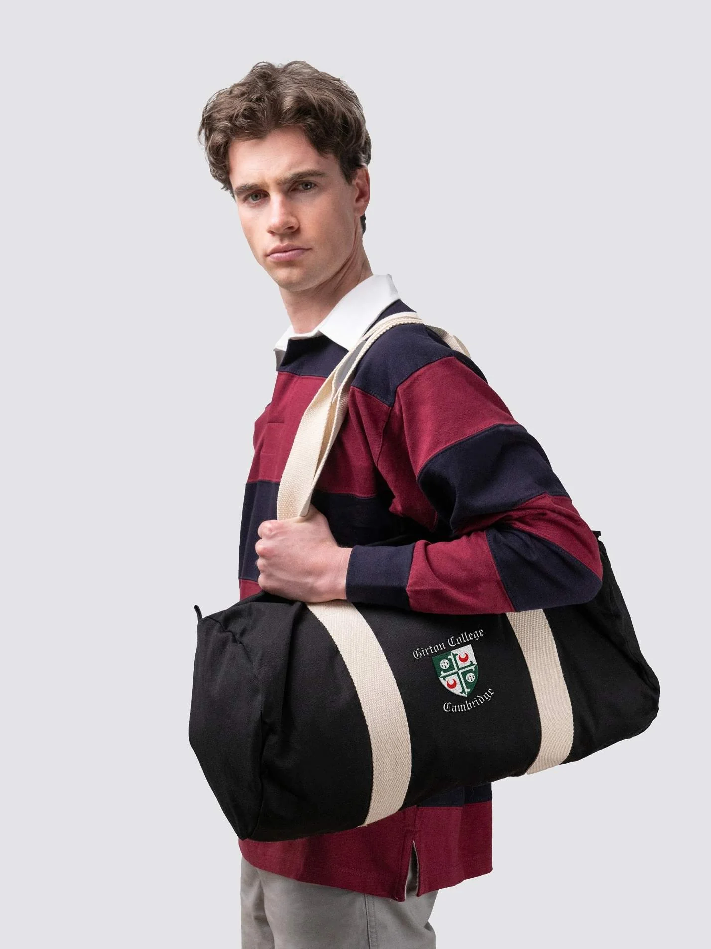 Girton College Cambridge MCR Organic Cotton Canvas Barrel Bag