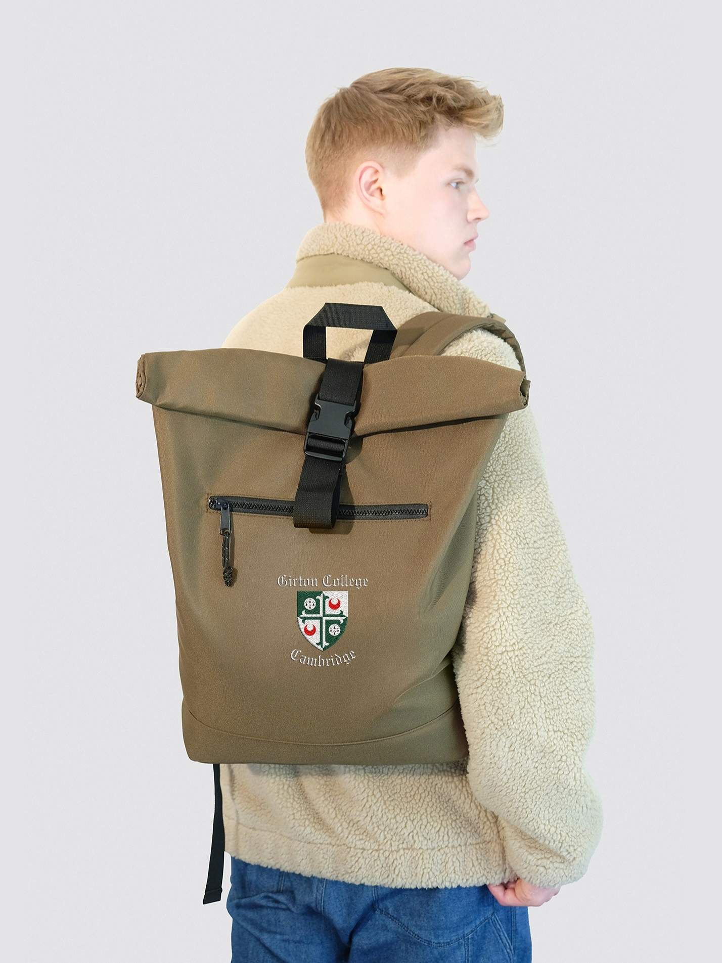 Girton College Cambridge MCR Roll Top Backpack - Image 6