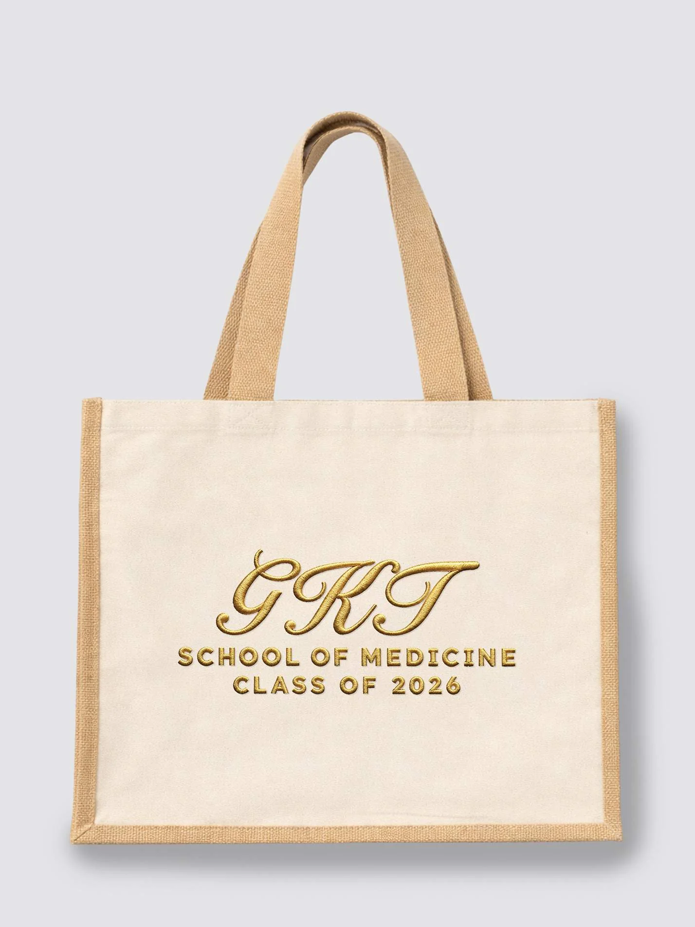 GKT Medical School - Class of 2026 Heritage Jute Canvas Shopper - Image 3