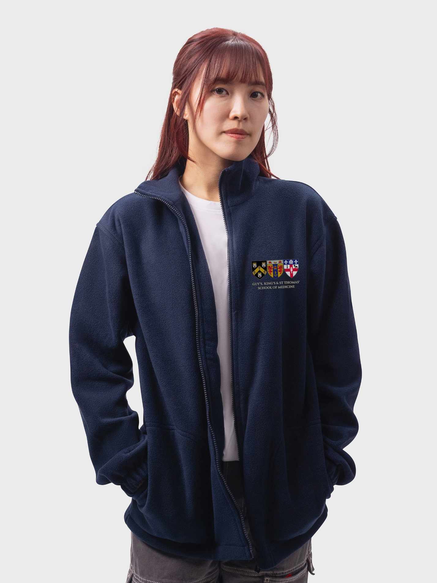 GKT School of Medicine Unisex Polar Full Zip Fleece - Image 5