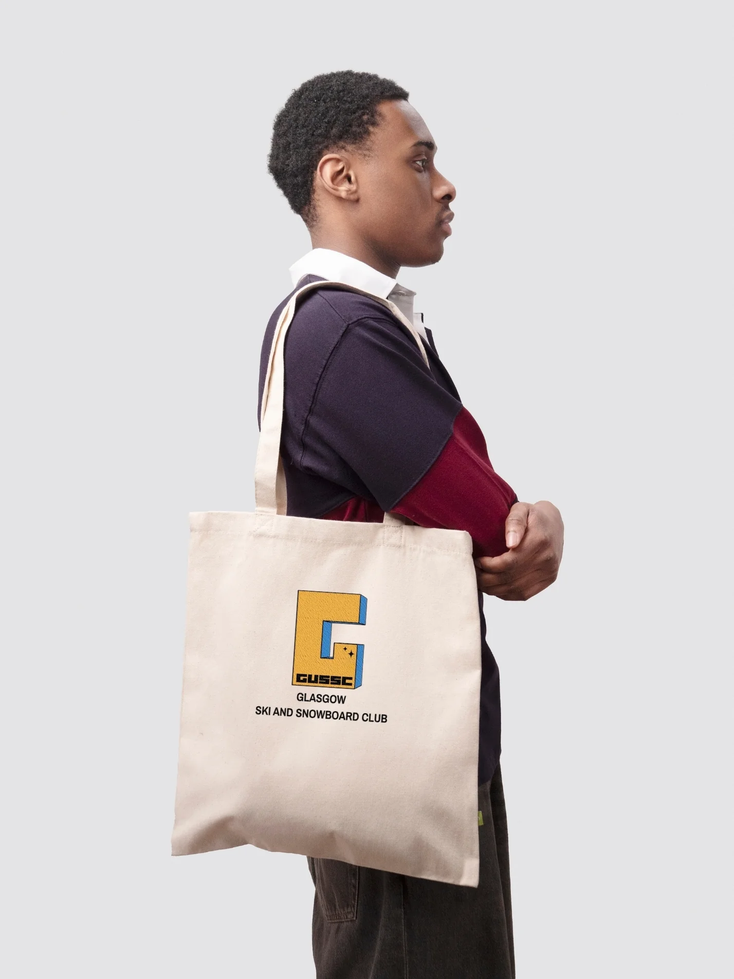 Glasgow Ski and Snowboard Club Organic Cotton Tote Bag