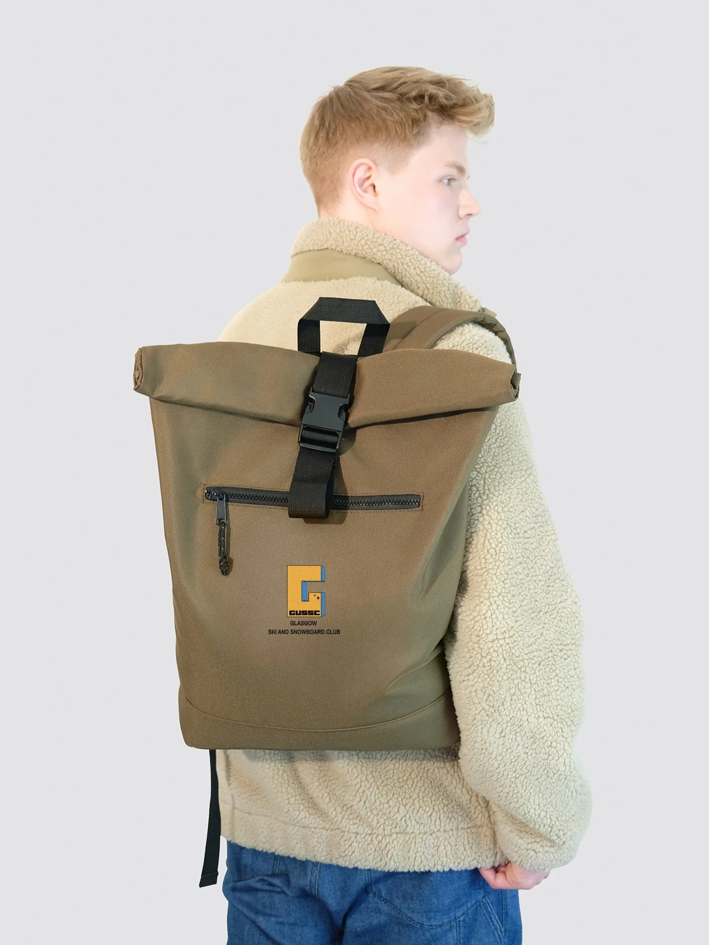 Glasgow Ski and Snowboard Club Roll Top Backpack - Image 5