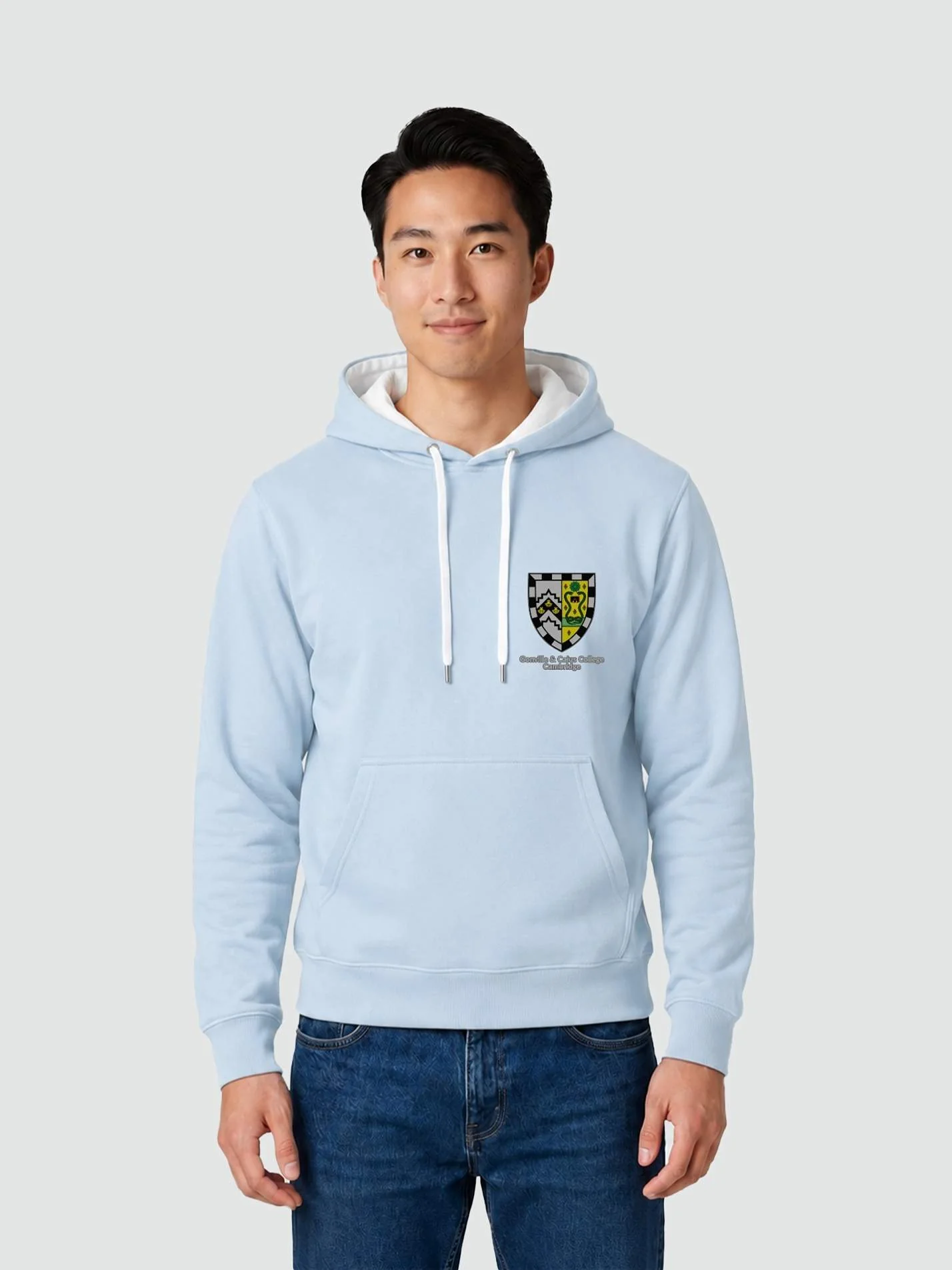 Gonville & Caius College Cambridge Contrast Hoodie - Image 5