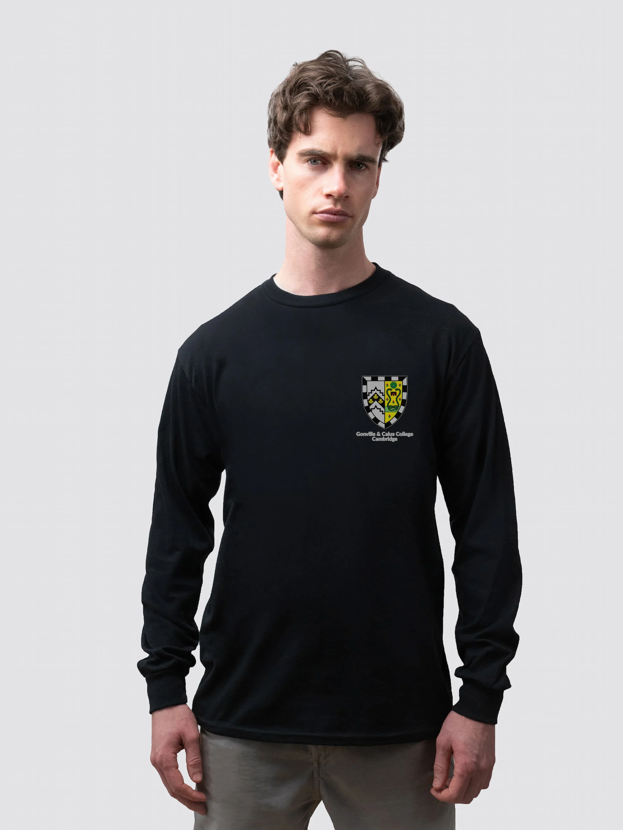 Gonville & Caius College Cambridge Unisex Cotton Long Sleeve T-Shirt