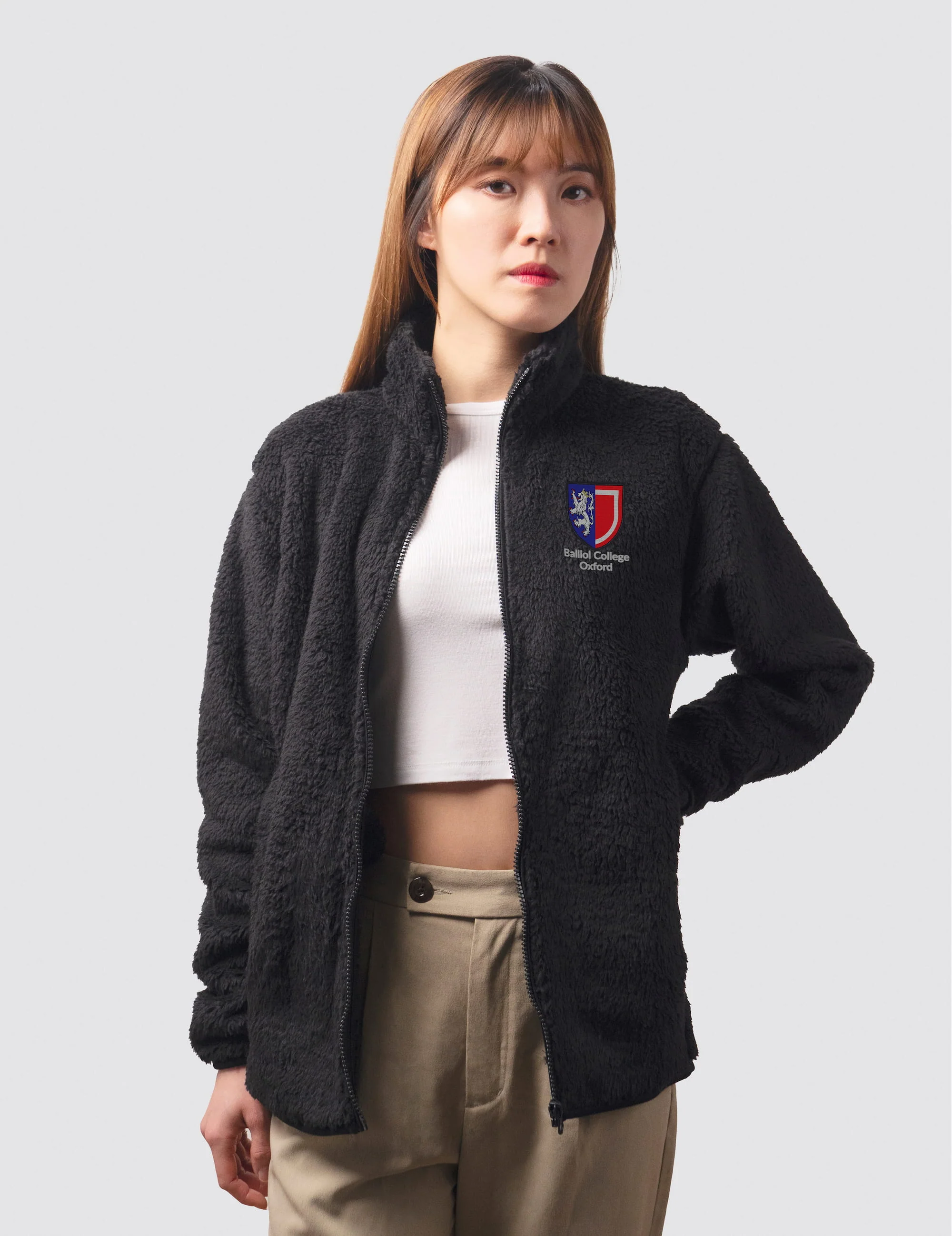 Goodricke College York Unisex Sherpa Fleece Zipped Jacket