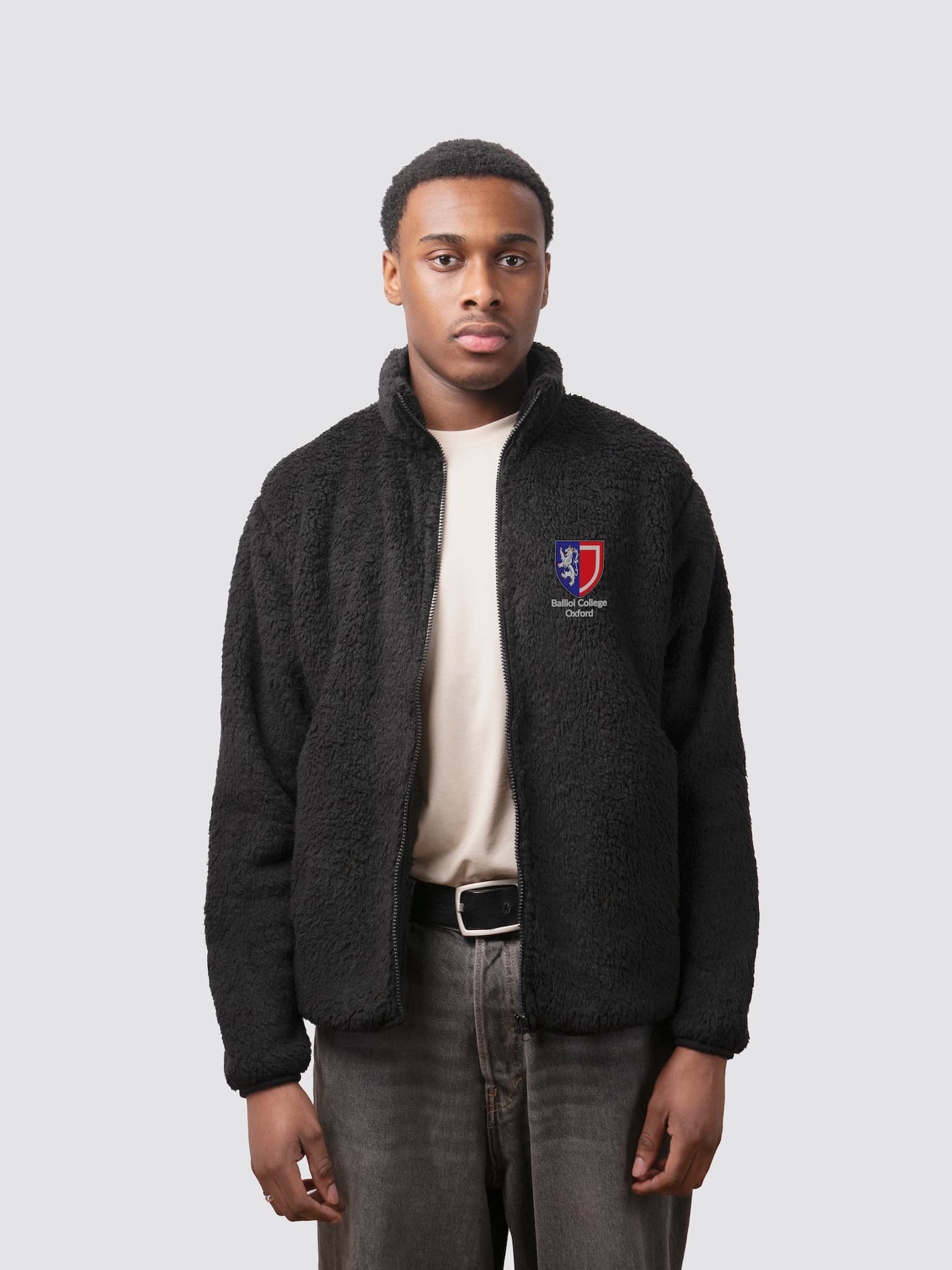 Goodricke College York Unisex Sherpa Fleece Zipped Jacket - Image 4