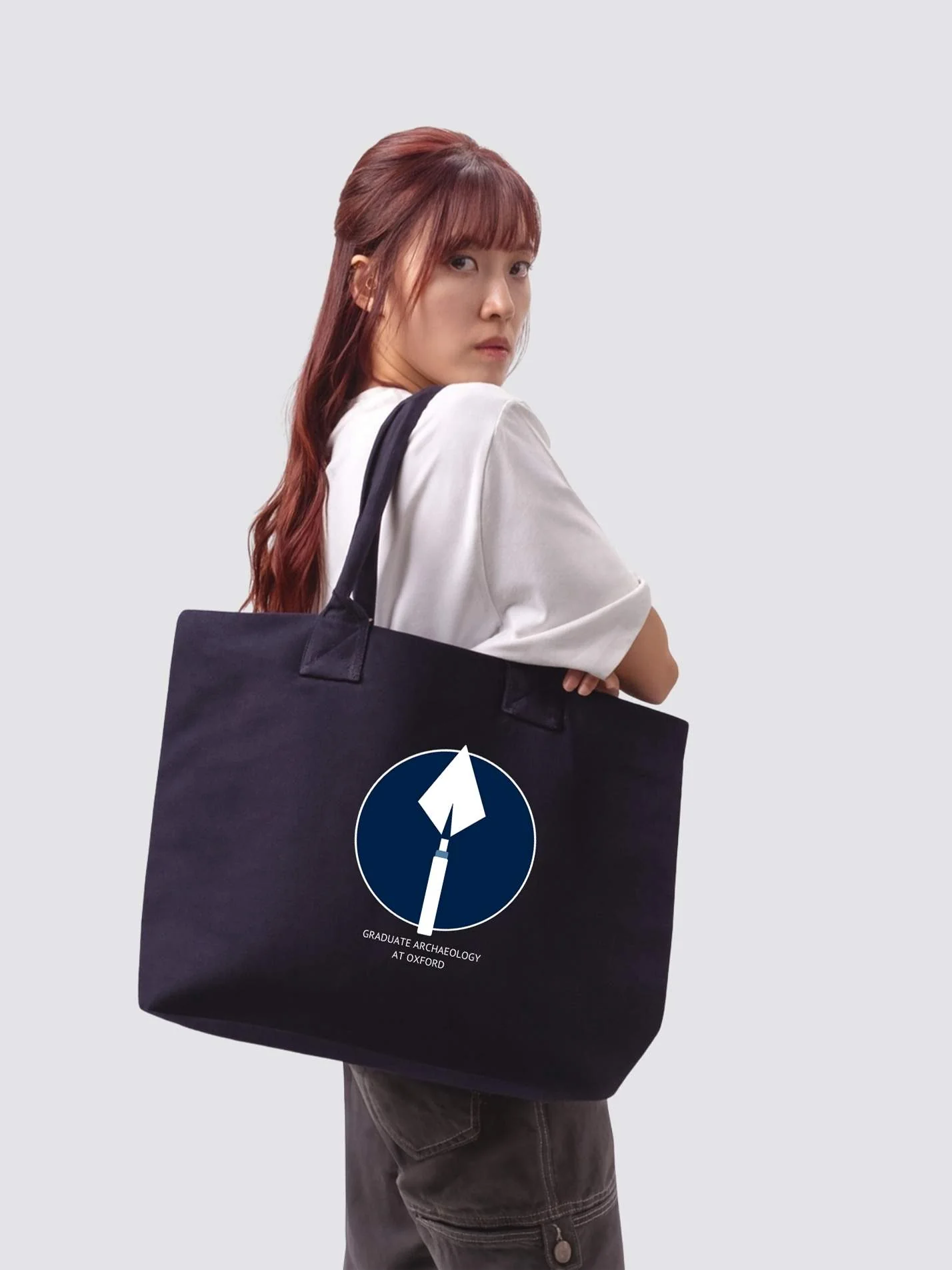 Graduate Archaeology at Oxford Cotton Canvas Printed Shopper Bag
