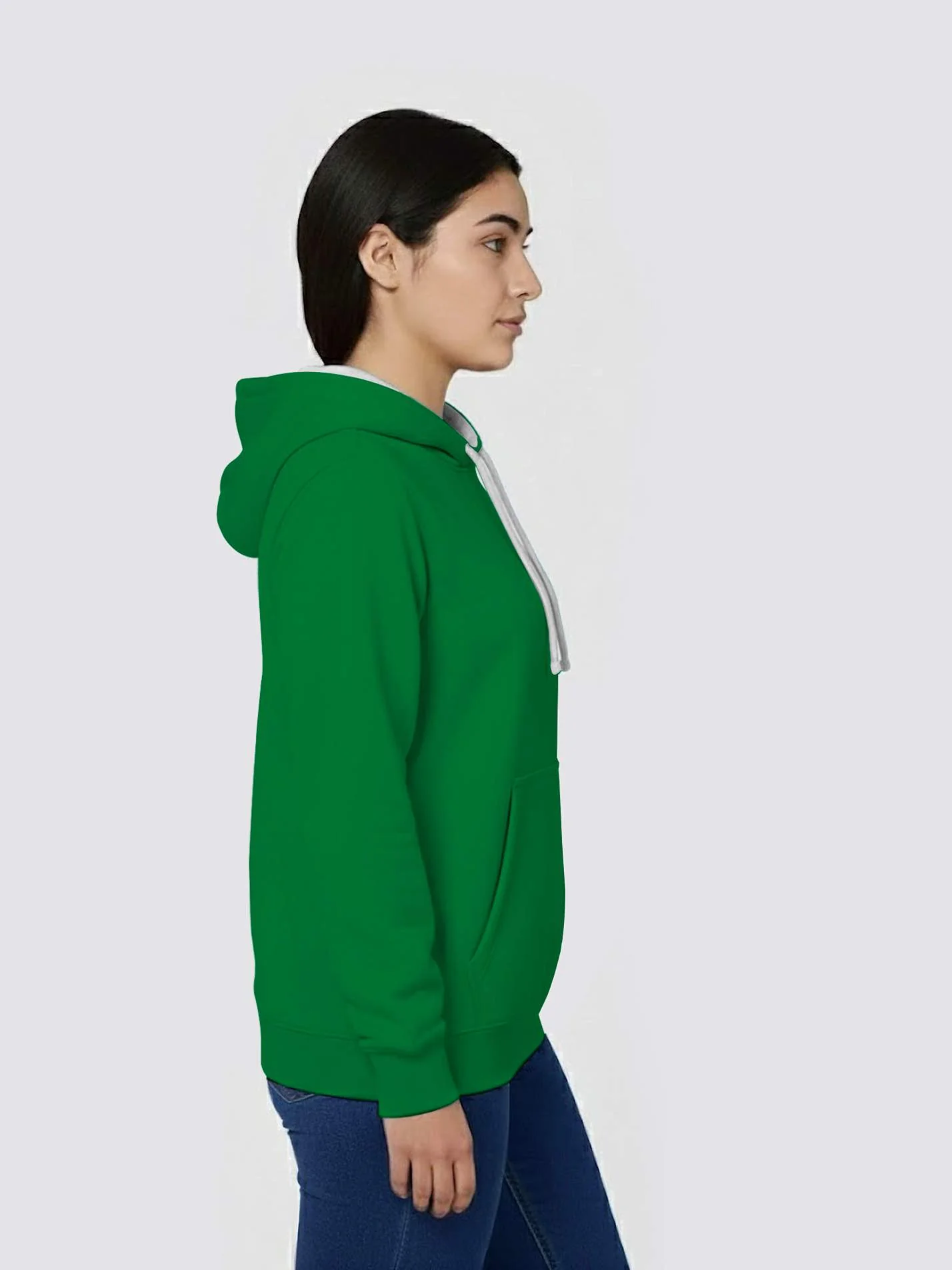 Green Templeton College Oxford Contrast Hoodie - Image 4