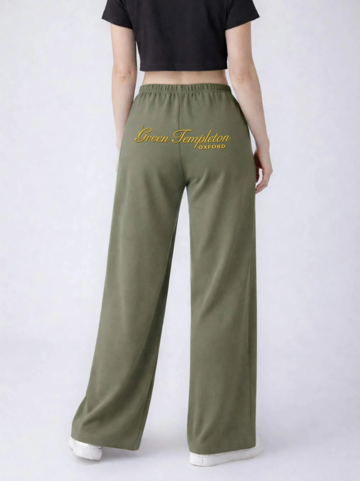 Green Templeton College Oxford Heritage Ladies Wide Leg Jogger - Image 2