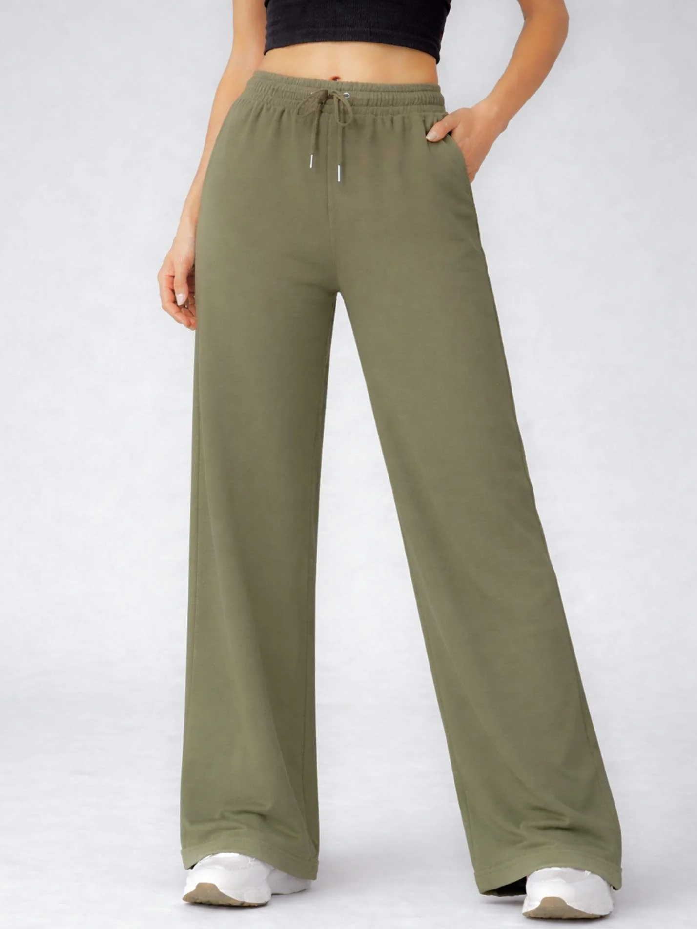 Green Templeton College Oxford Heritage Ladies Wide Leg Jogger - Image 4