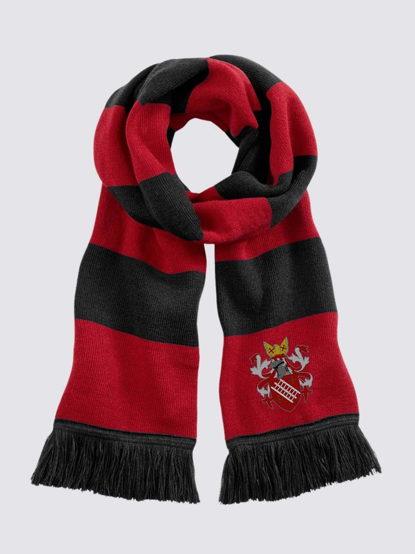 Grey College Durham Striped Scarf