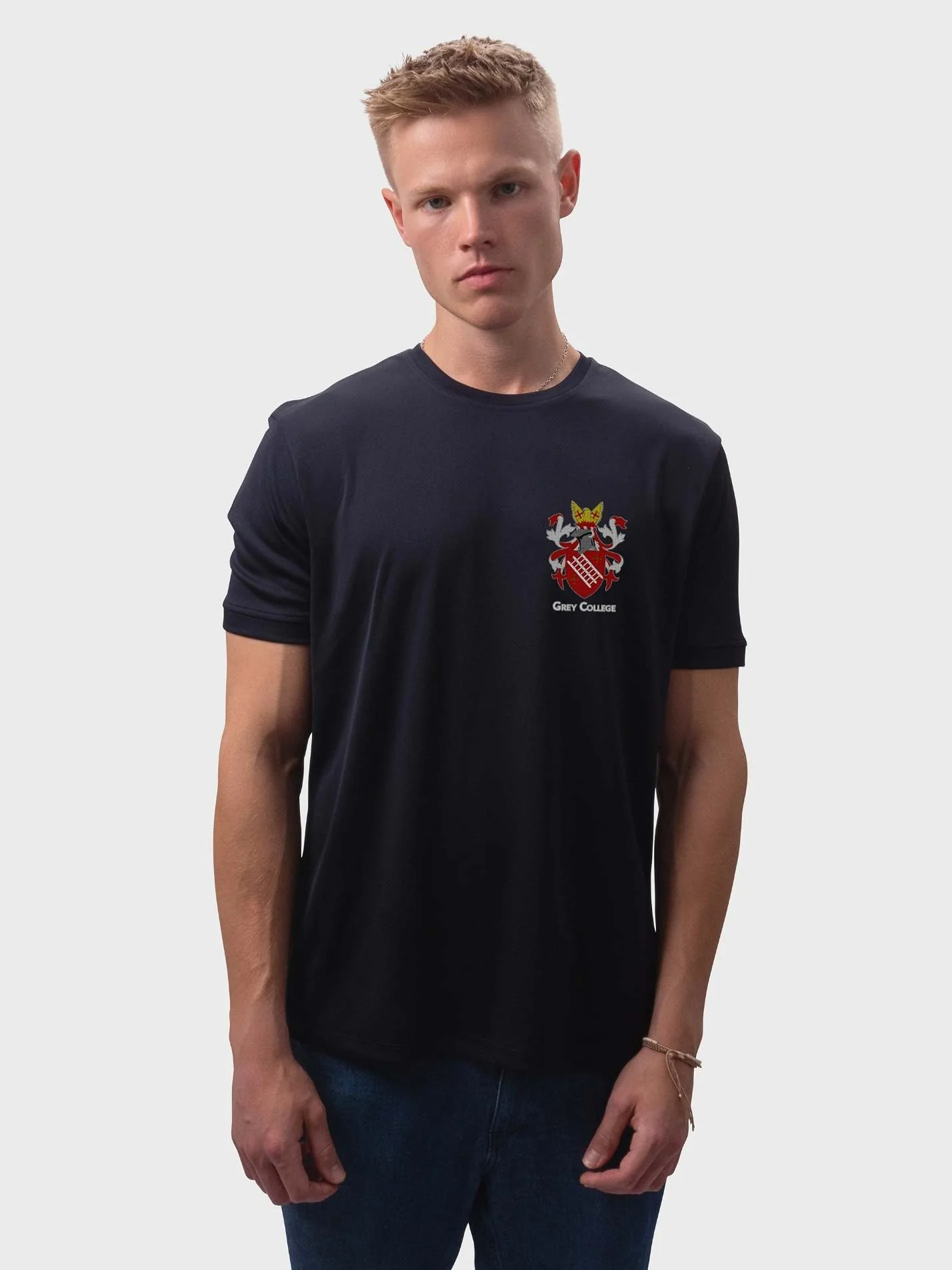 Grey College Durham Sustainable Men's Performance T-Shirt - Image 4