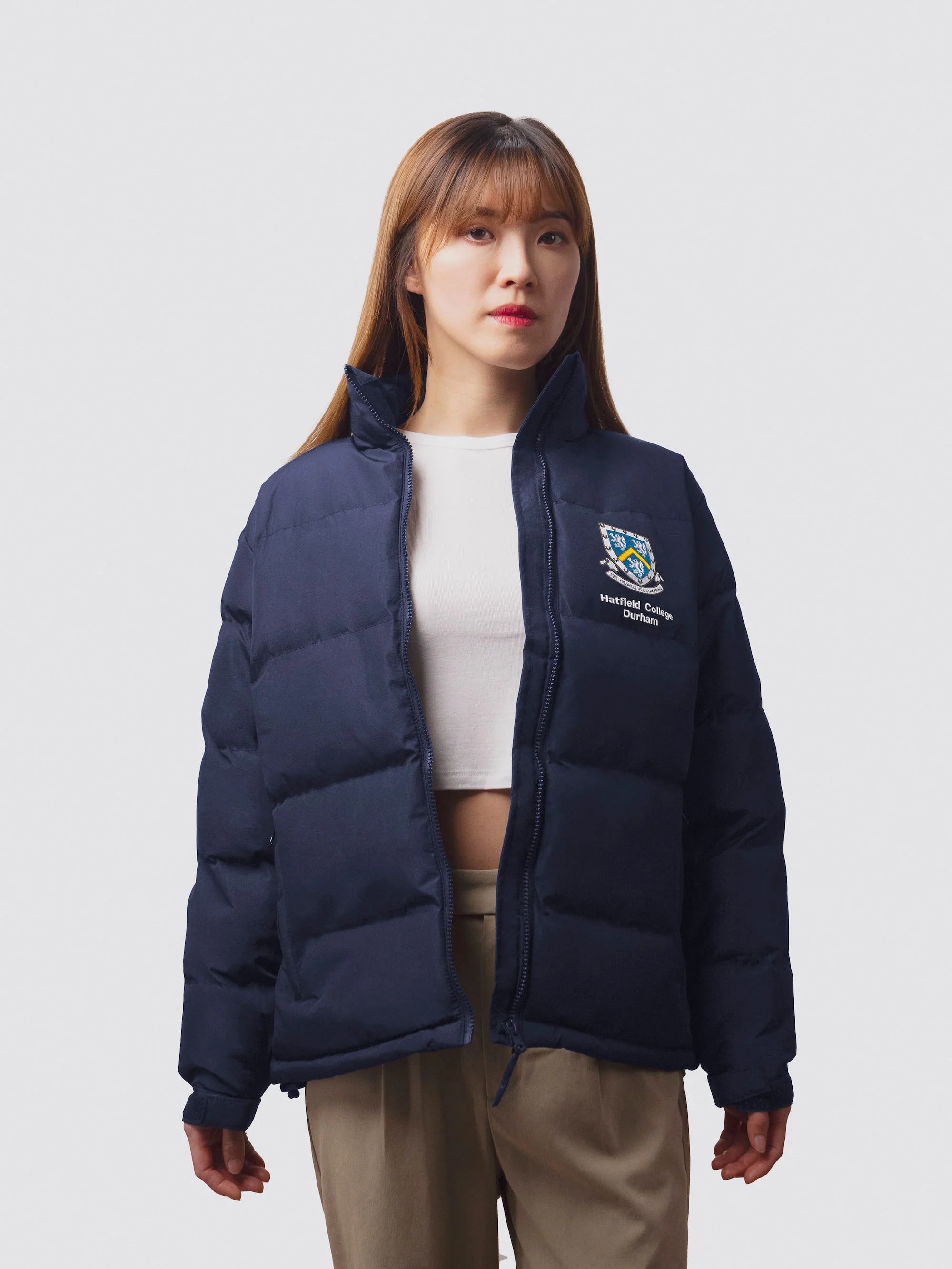 Hatfield College Durham MCR Ladies Puffer Jacket - Image 4