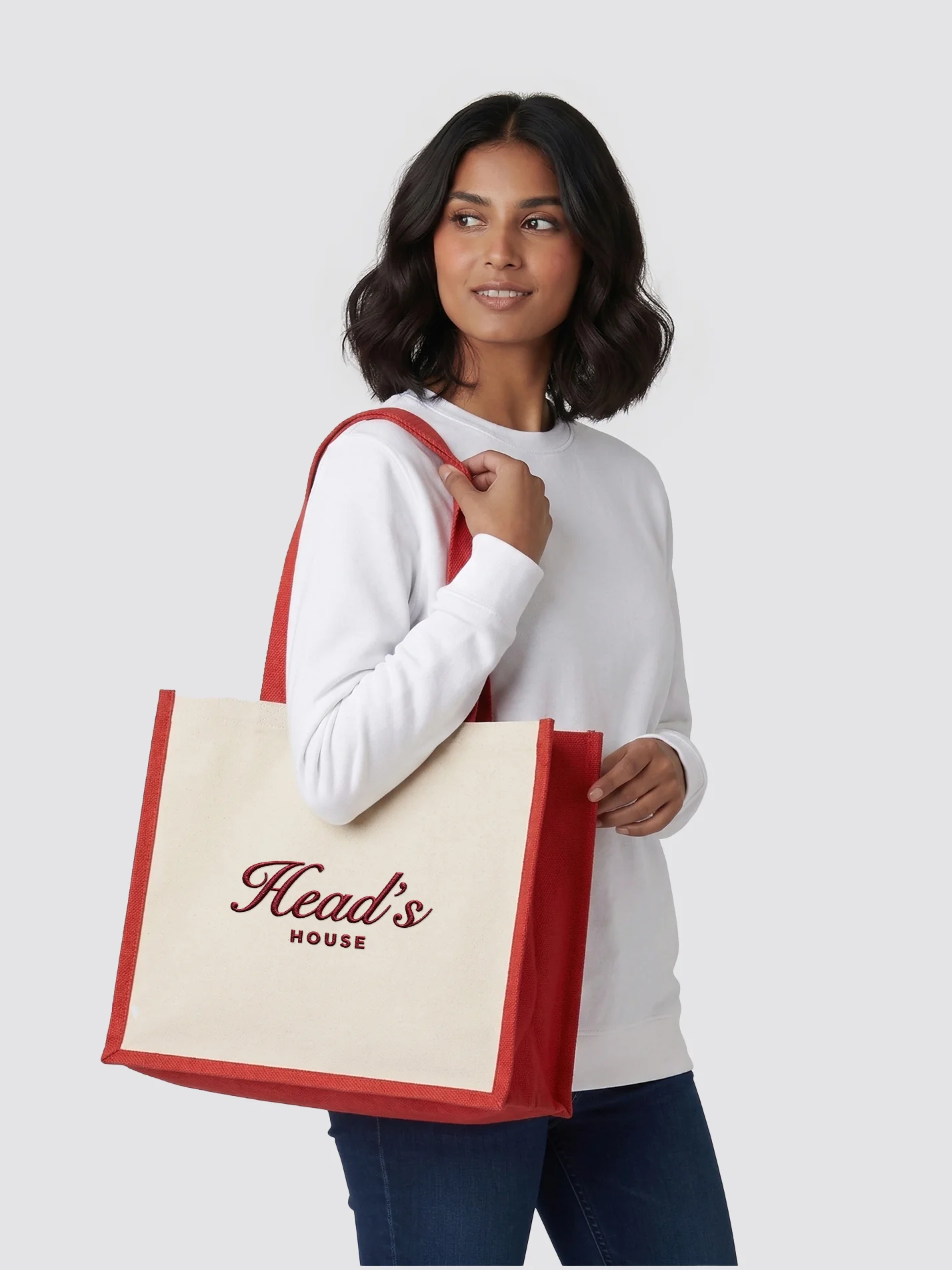 Head’s Heritage Jute Canvas Shopper - Image 2