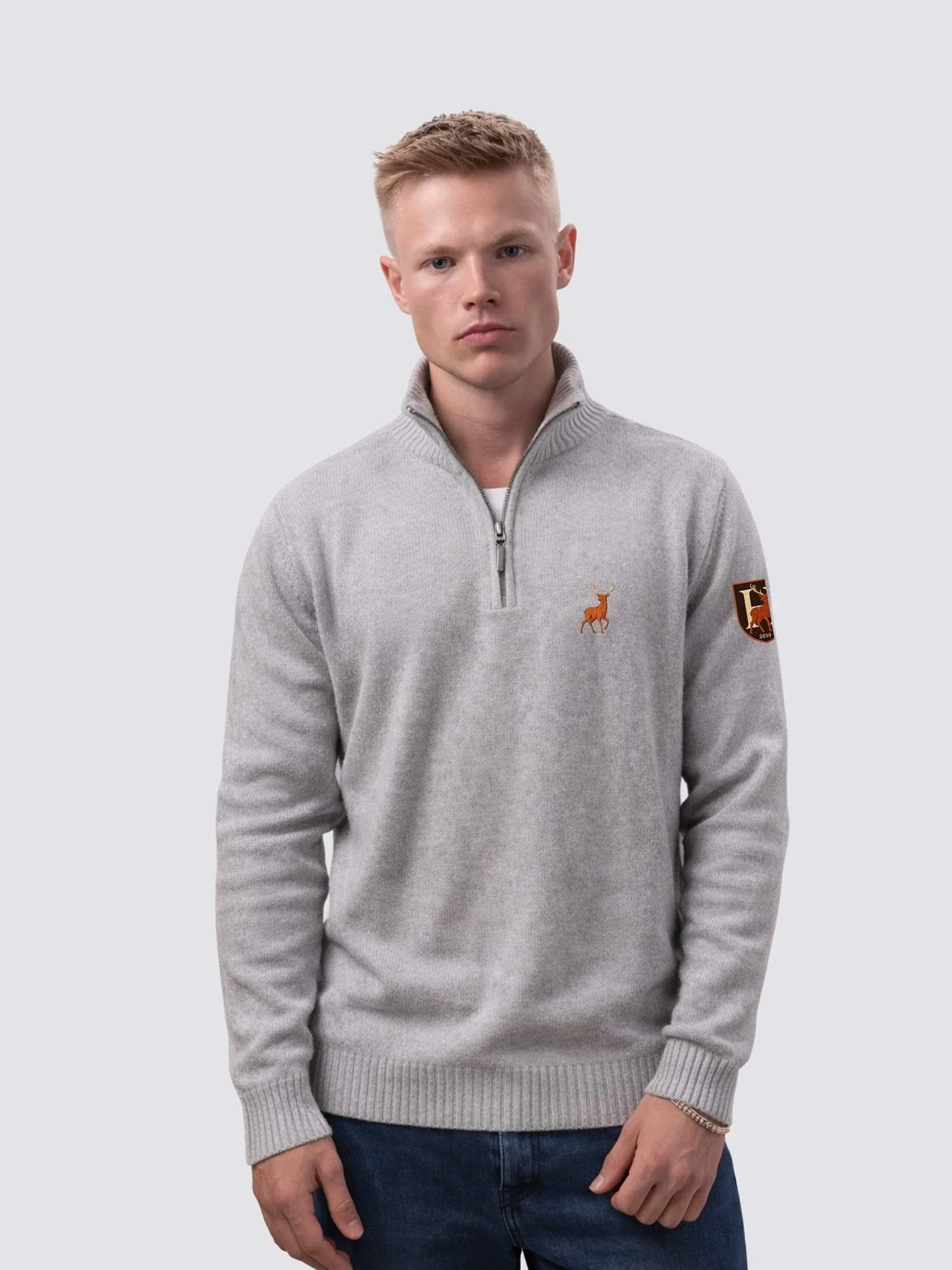Head’s Sustainable Unisex Zip-Neck Jumper - Image 4