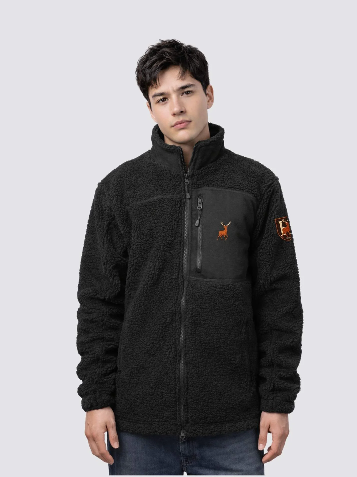 Head’s Unisex Fluffy Sherpa Fleece Jacket - Image 7