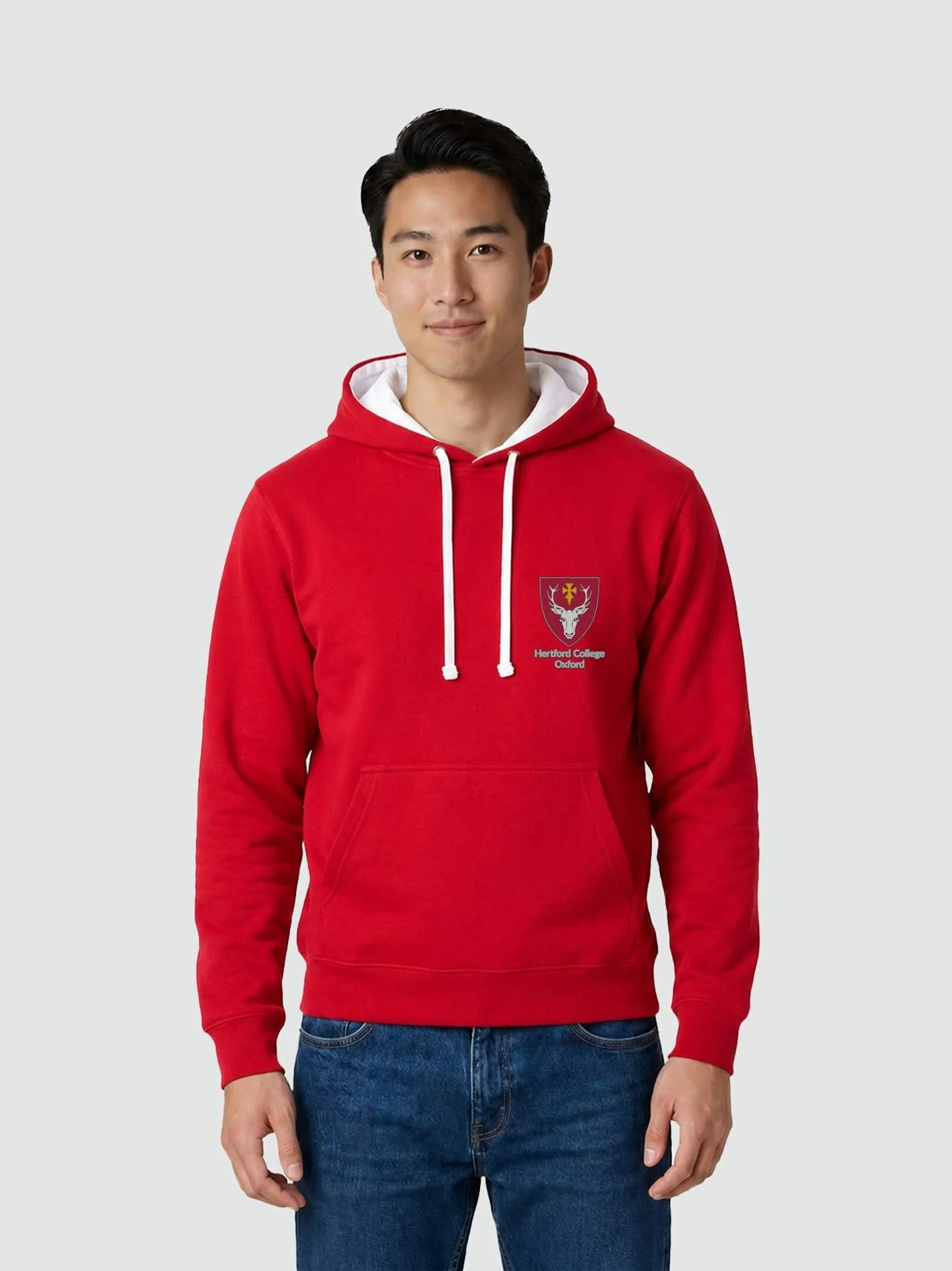 Hertford College Oxford MCR Contrast Hoodie - Image 4