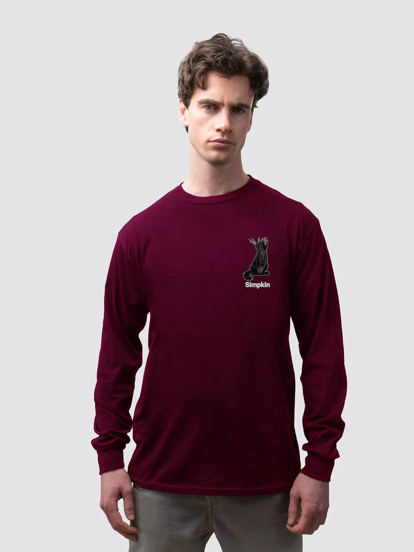 Hertford College Oxford MCR Unisex Cotton Long Sleeve T-Shirt Simpkin Edition