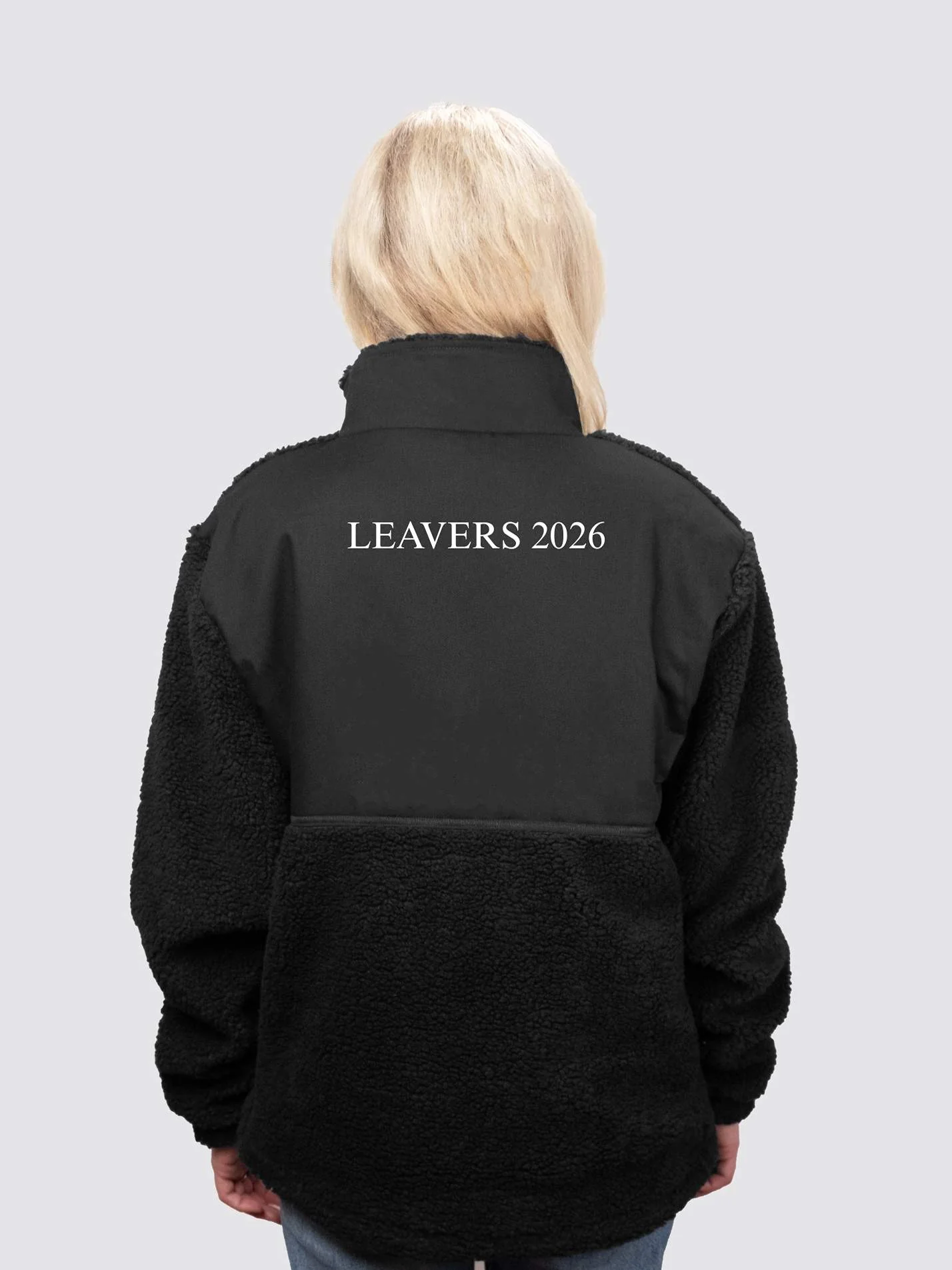 Hertford College Oxford MCR Unisex Fluffy Sherpa Fleece Jacket - Image 5
