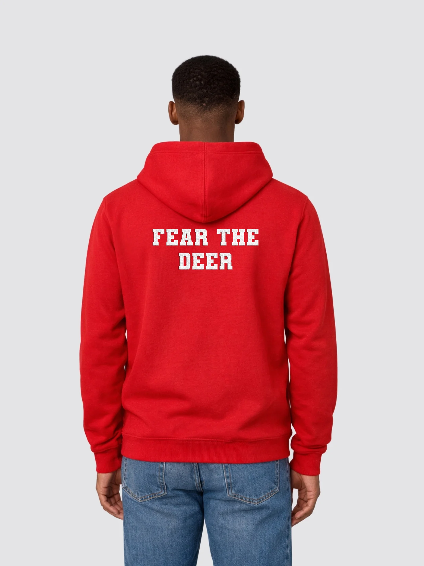 Hertford Fear the Deer Collection Contrast Hoodie - Image 4