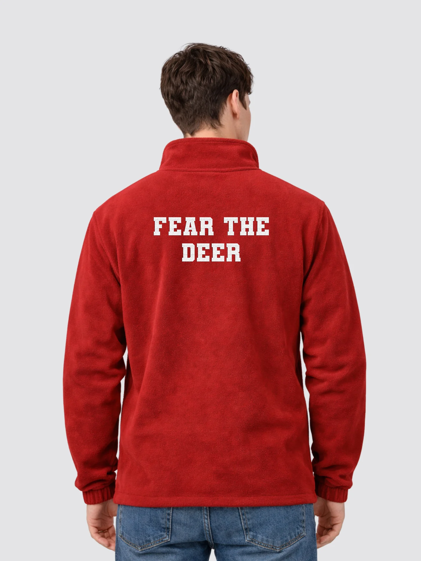 Hertford Fear the Deer Collection Unisex 1/4 Zip Fleece - Image 3