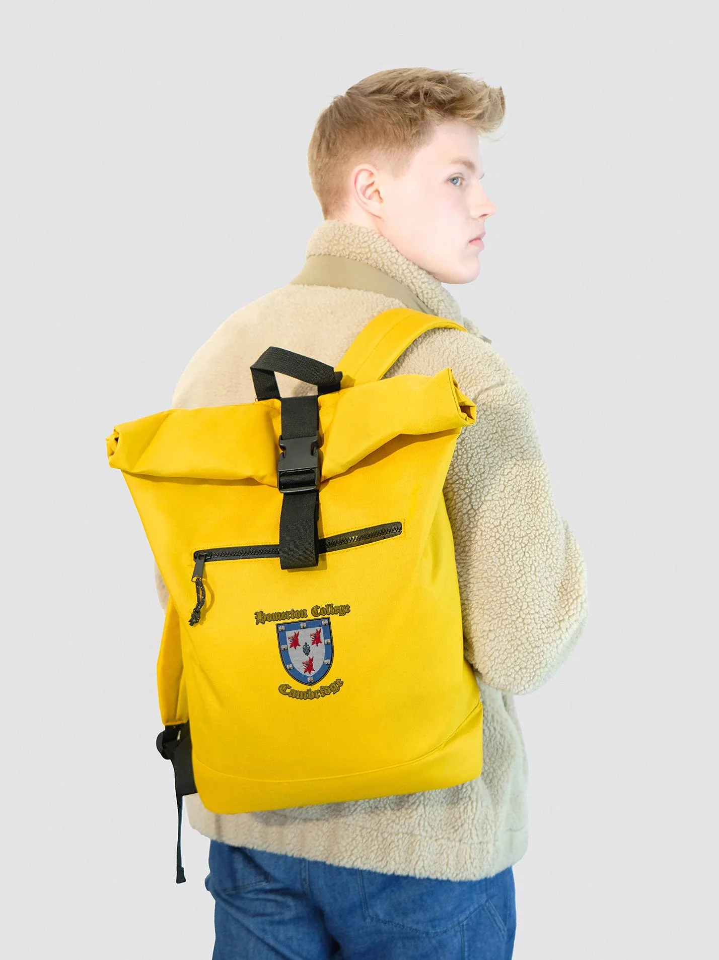 Homerton College Cambridge Roll Top Backpack - Image 7