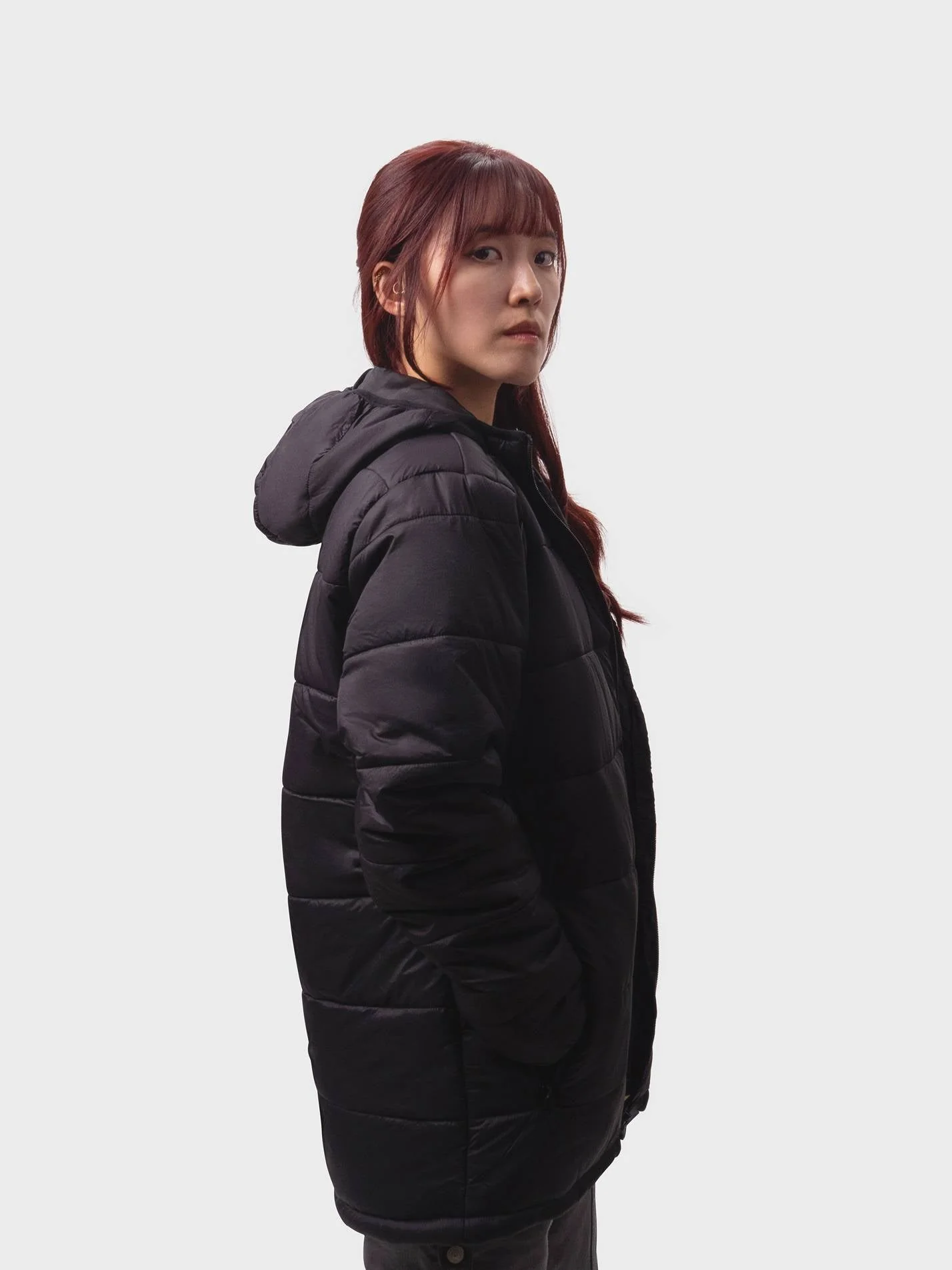 Hufiec Pomorze Sustainable Unisex Hooded Puffer Jacket - Image 4