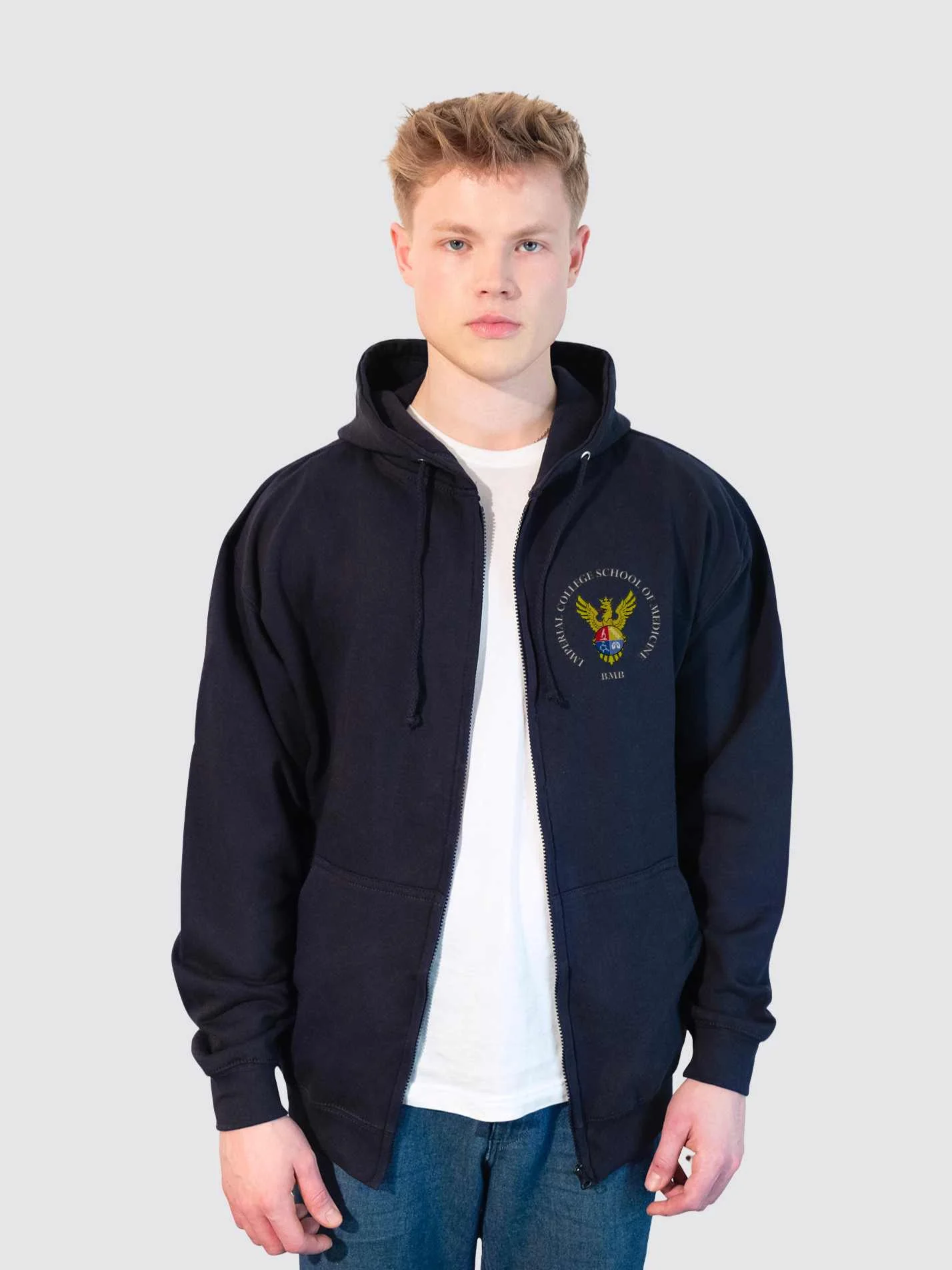 ICSM BMB Students Zip-Up Unisex Hoodie - Image 7