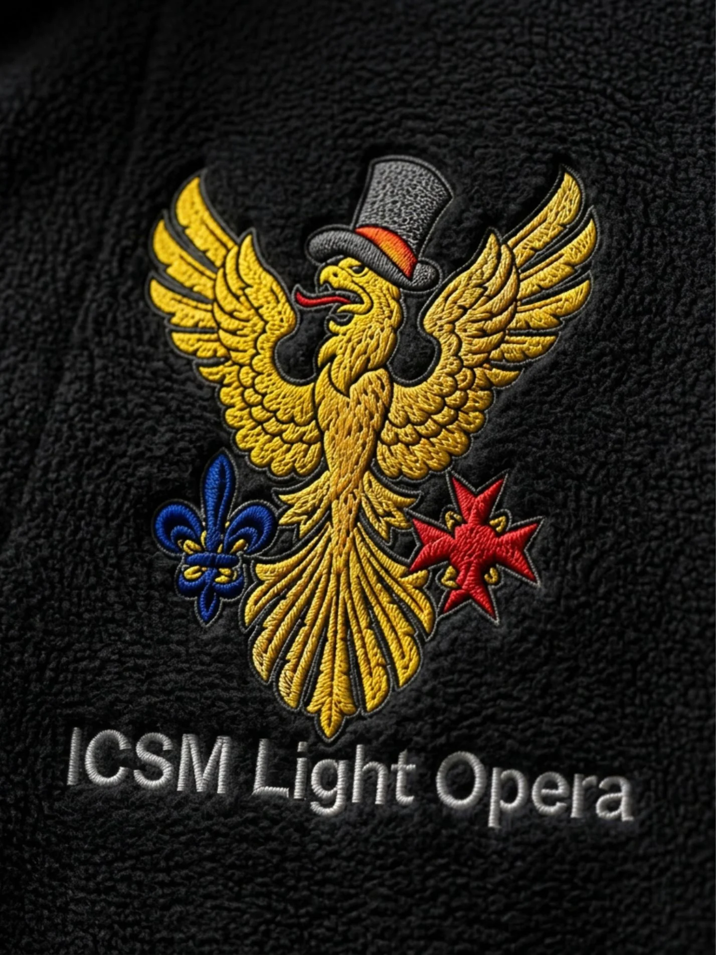 ICSM Light Opera Unisex 1/4 Zip Fleece - Image 3