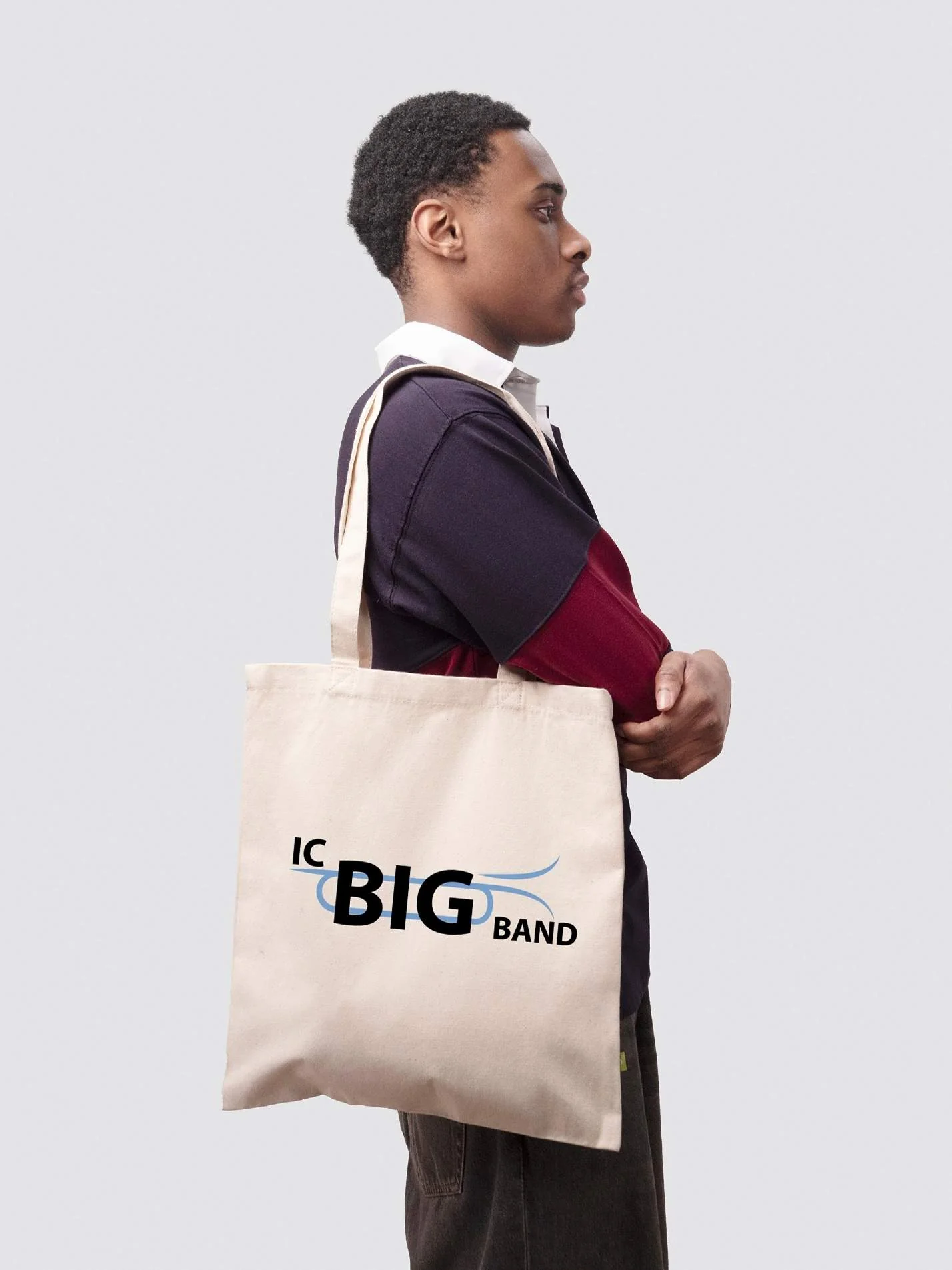 Imperial Big Band Organic Cotton Printed Tote Bag
