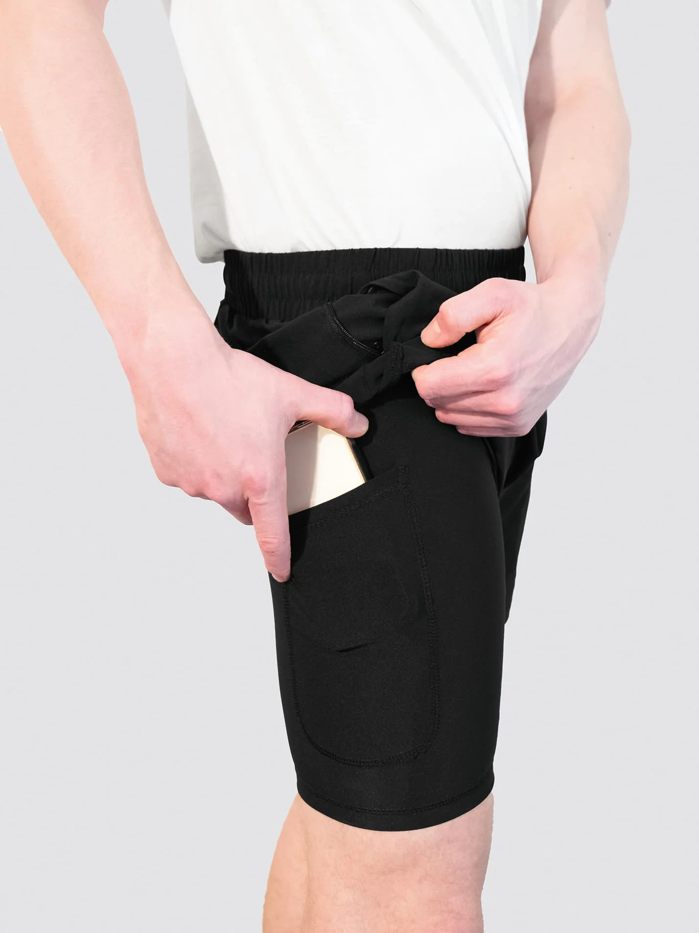 Ashdown Hall Men's Dual Layer Sports Shorts - Image 4