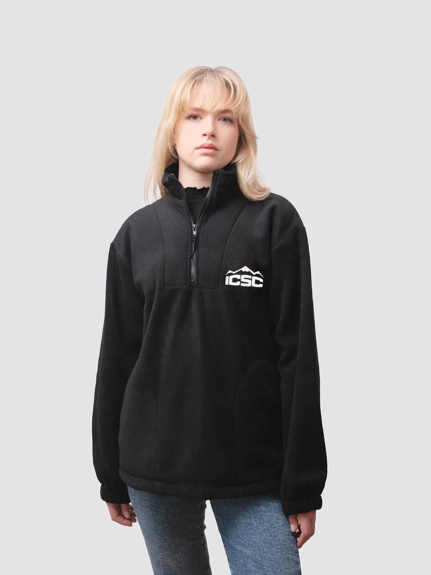 Imperial College Snowsports Club Unisex 1/4 Zip Fleece - Image 3