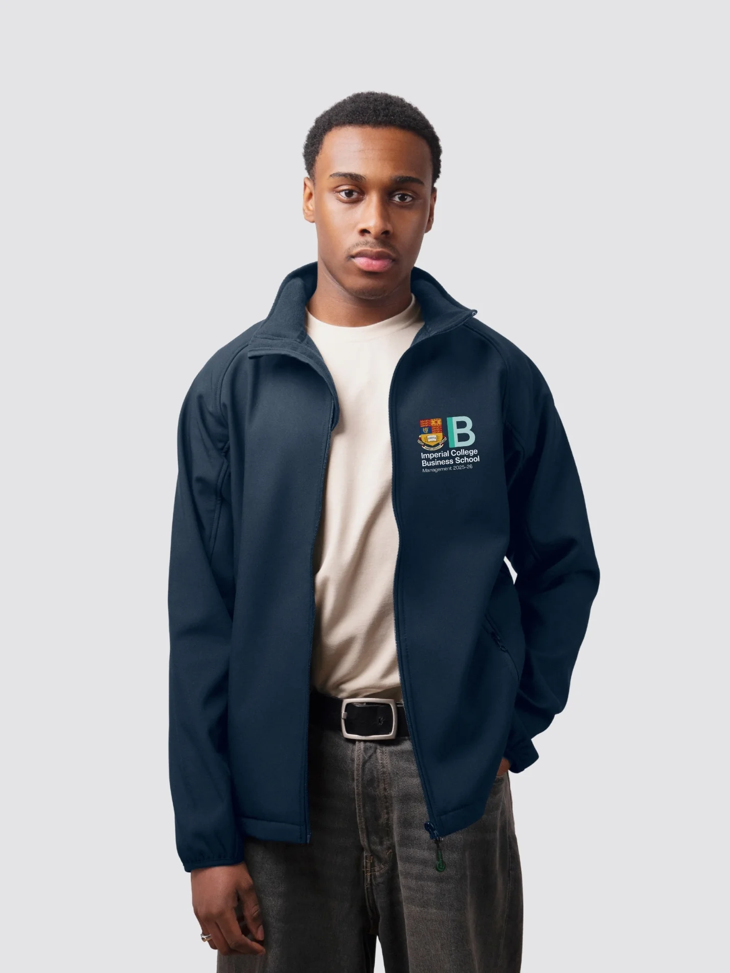 Imperial Management Society Sustainable Men's Soft Shell Jacket - Image 4