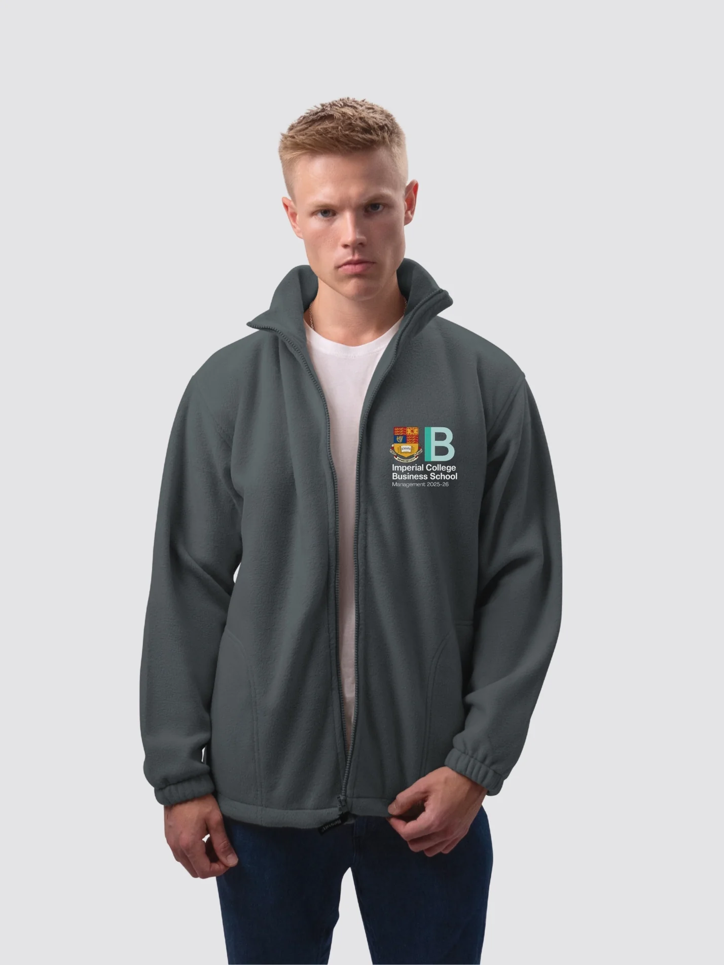 Imperial Management Society Unisex Polar Full Zip Fleece - Image 8