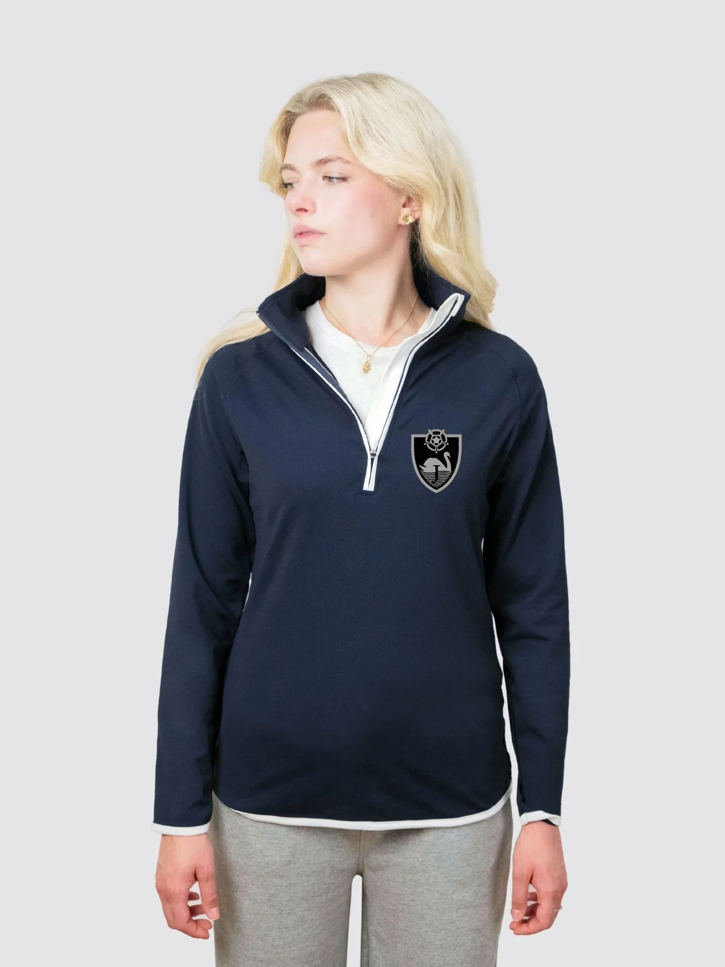 James College York Ladies Performance 1/4 Zip Sweatshirt
