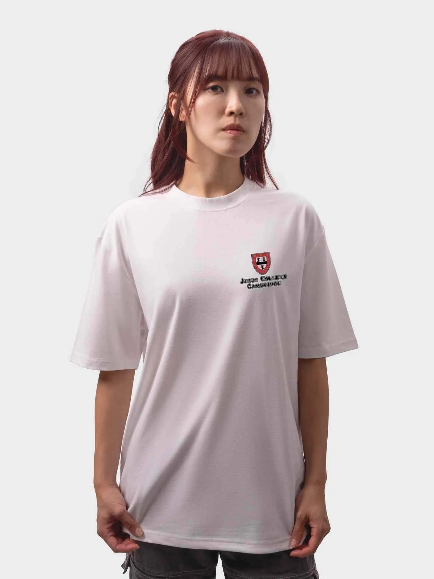 Jesus College Cambridge JCR Unisex Heavy Oversized T-Shirt - Image 4