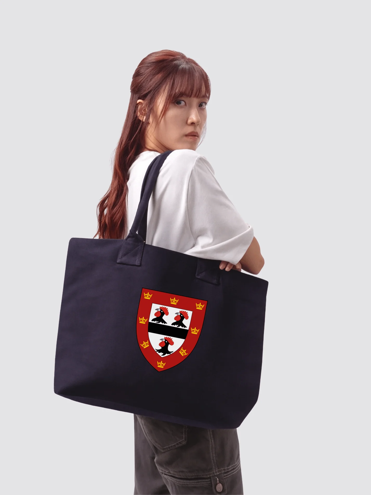 Jesus College Cambridge MCR Cotton Canvas Printed Shopper Bag