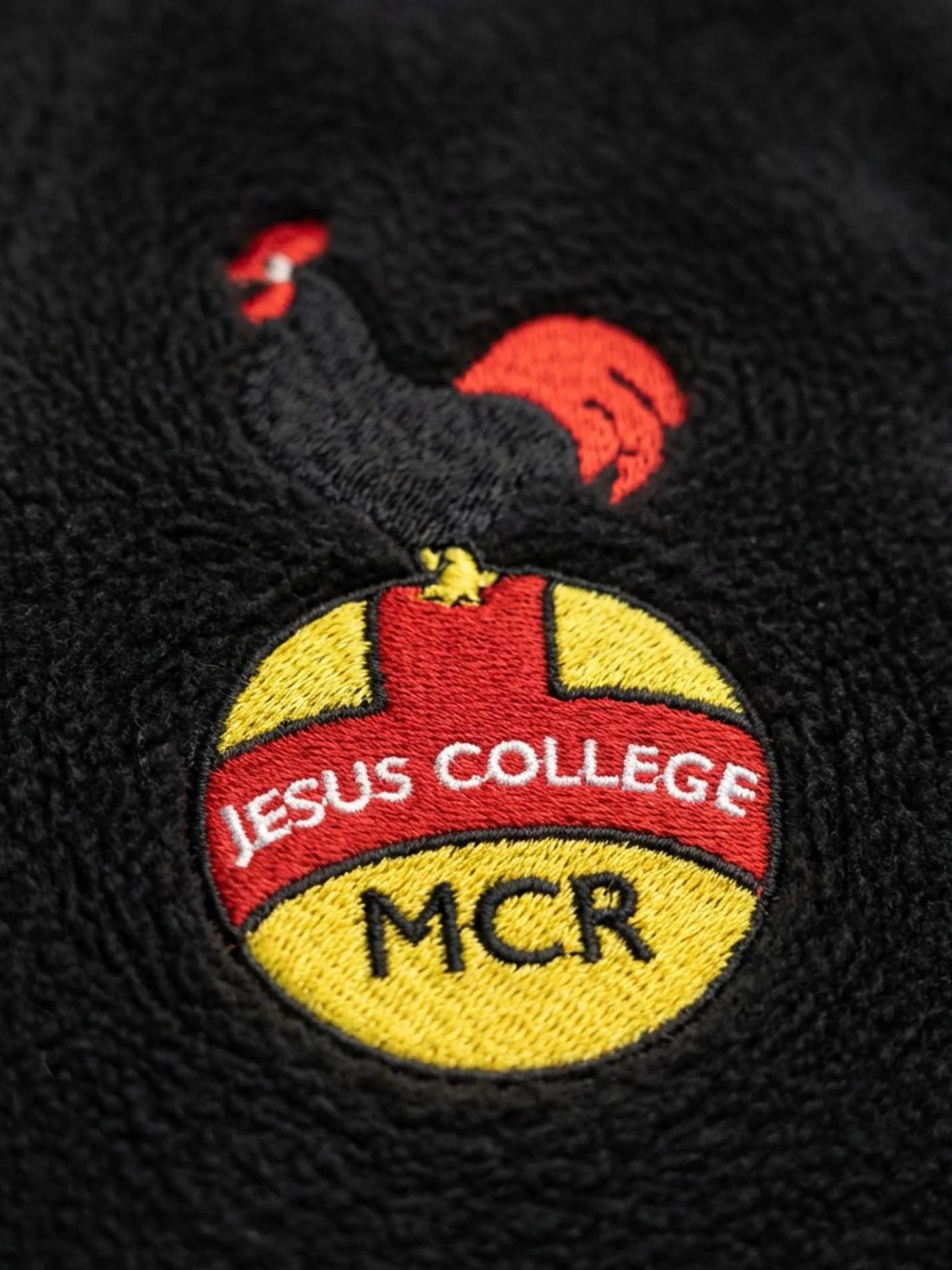Jesus College Cambridge MCR Modern Logo Unisex Polar Full Zip Fleece - Image 3