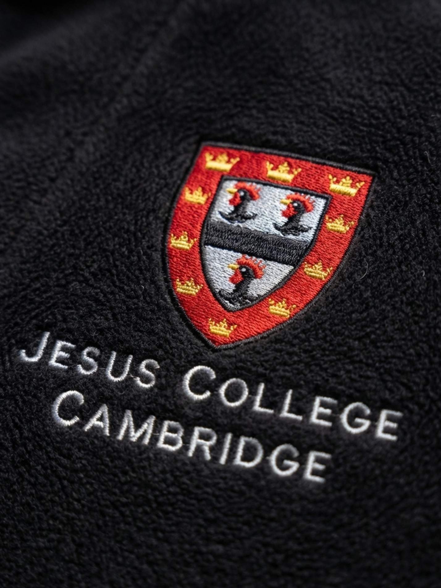 Jesus College Cambridge MCR Unisex Polar Full Zip Fleece - Image 3