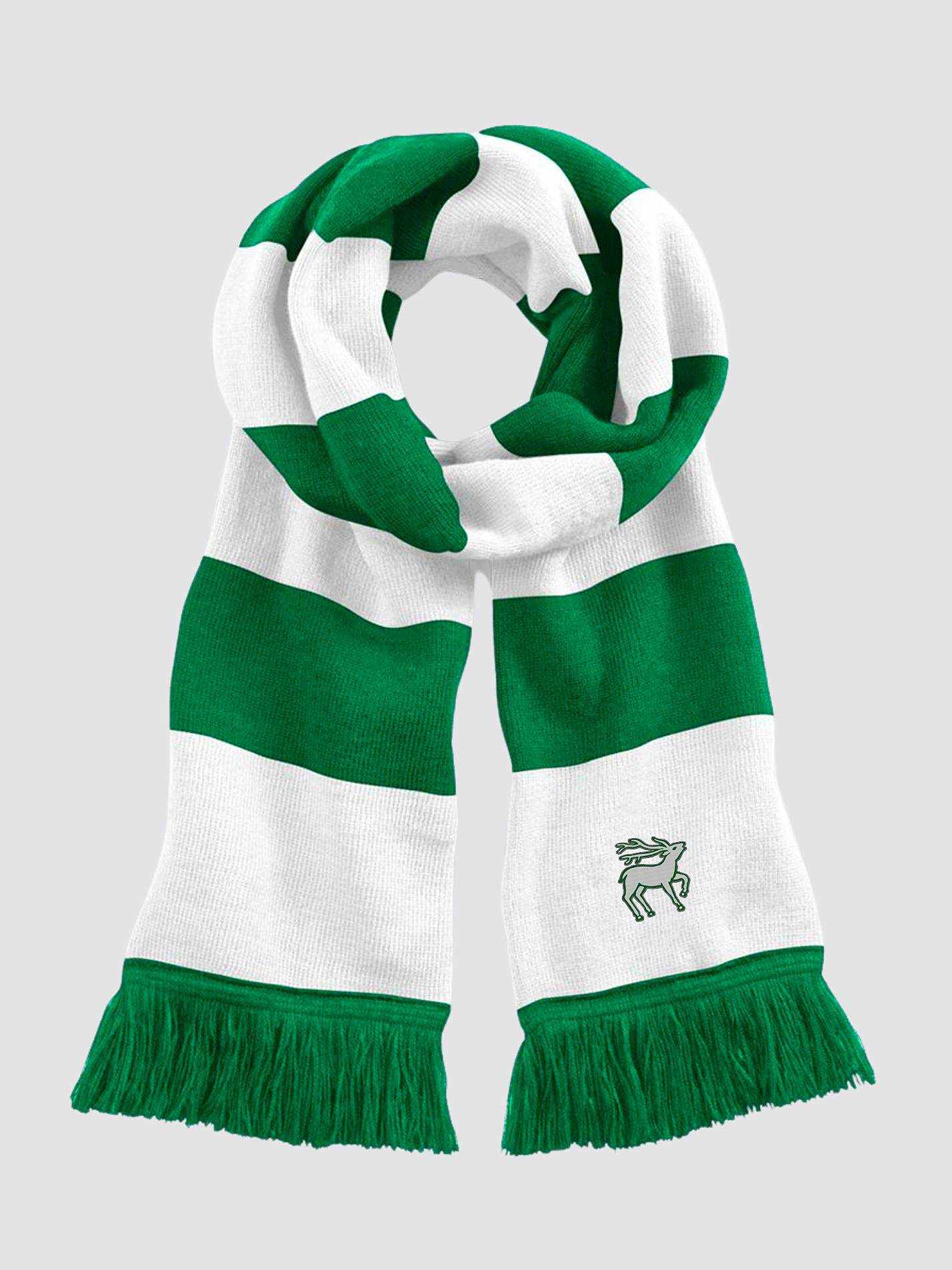 Jesus College Oxford MCR Stag Logo Striped Scarf