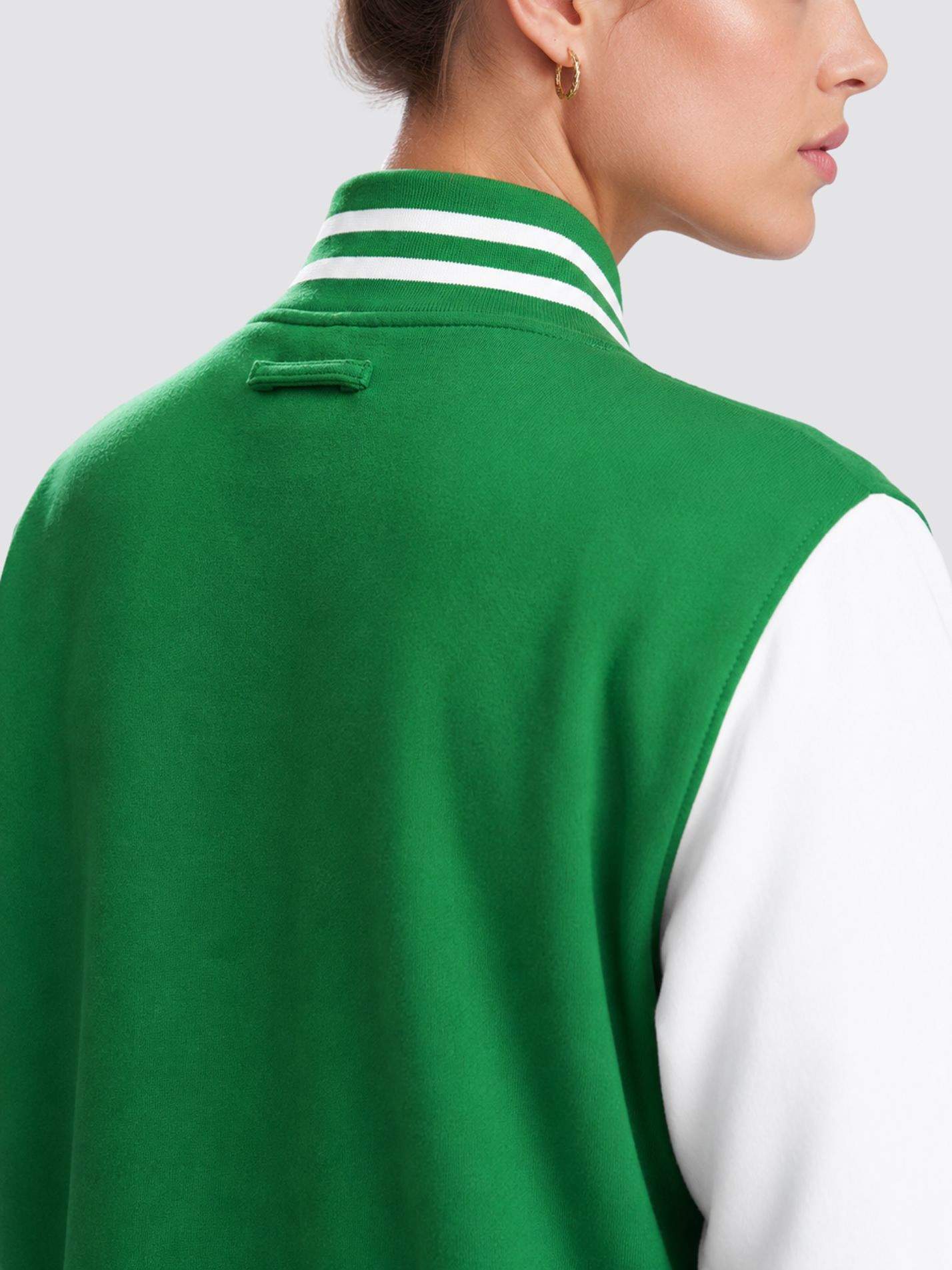 Jesus College Oxford MCR Stag Logo Varsity Jacket - Image 7