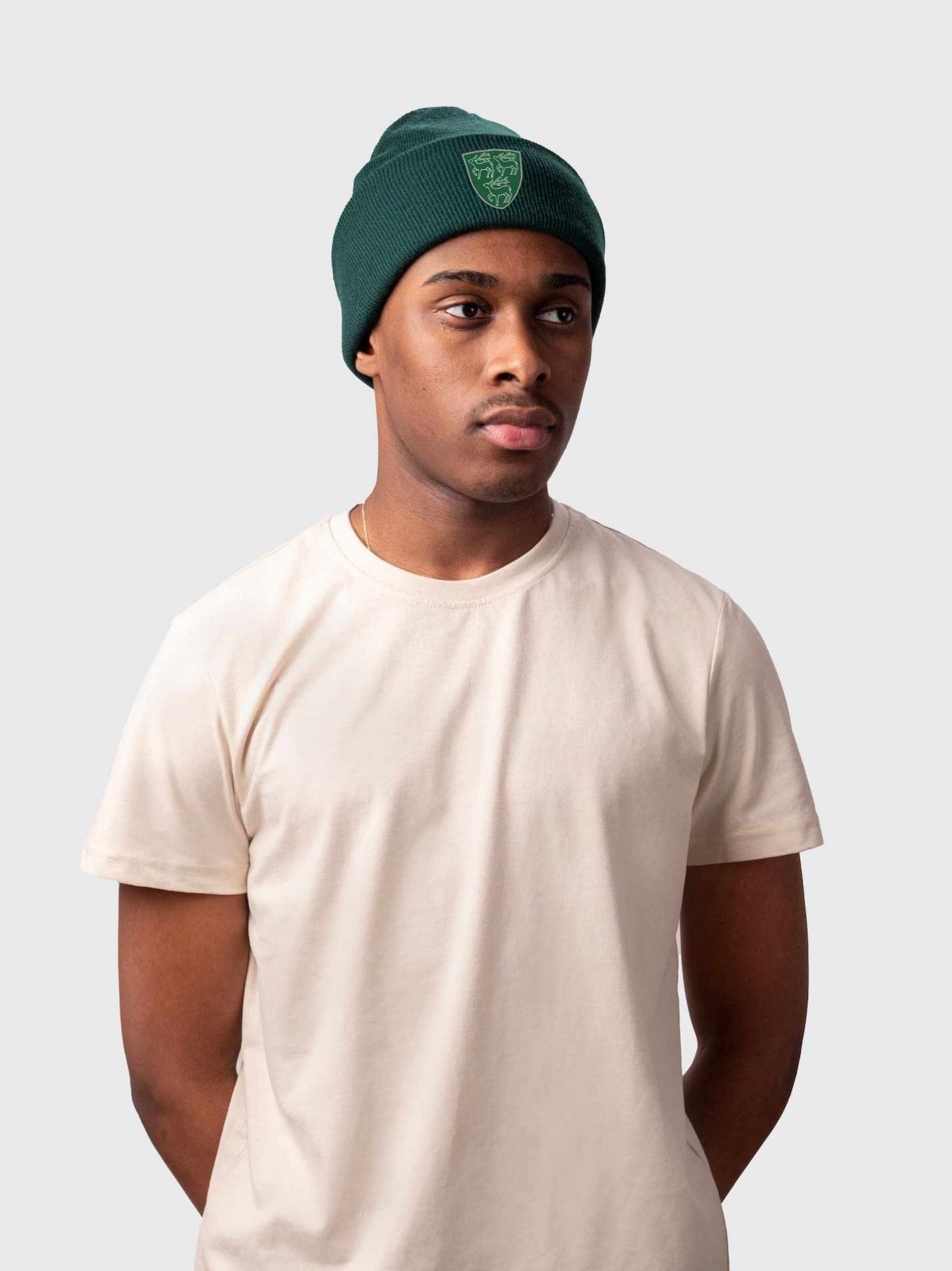 Jesus College Oxford MCR Sustainable Cuffed Beanie - Image 4