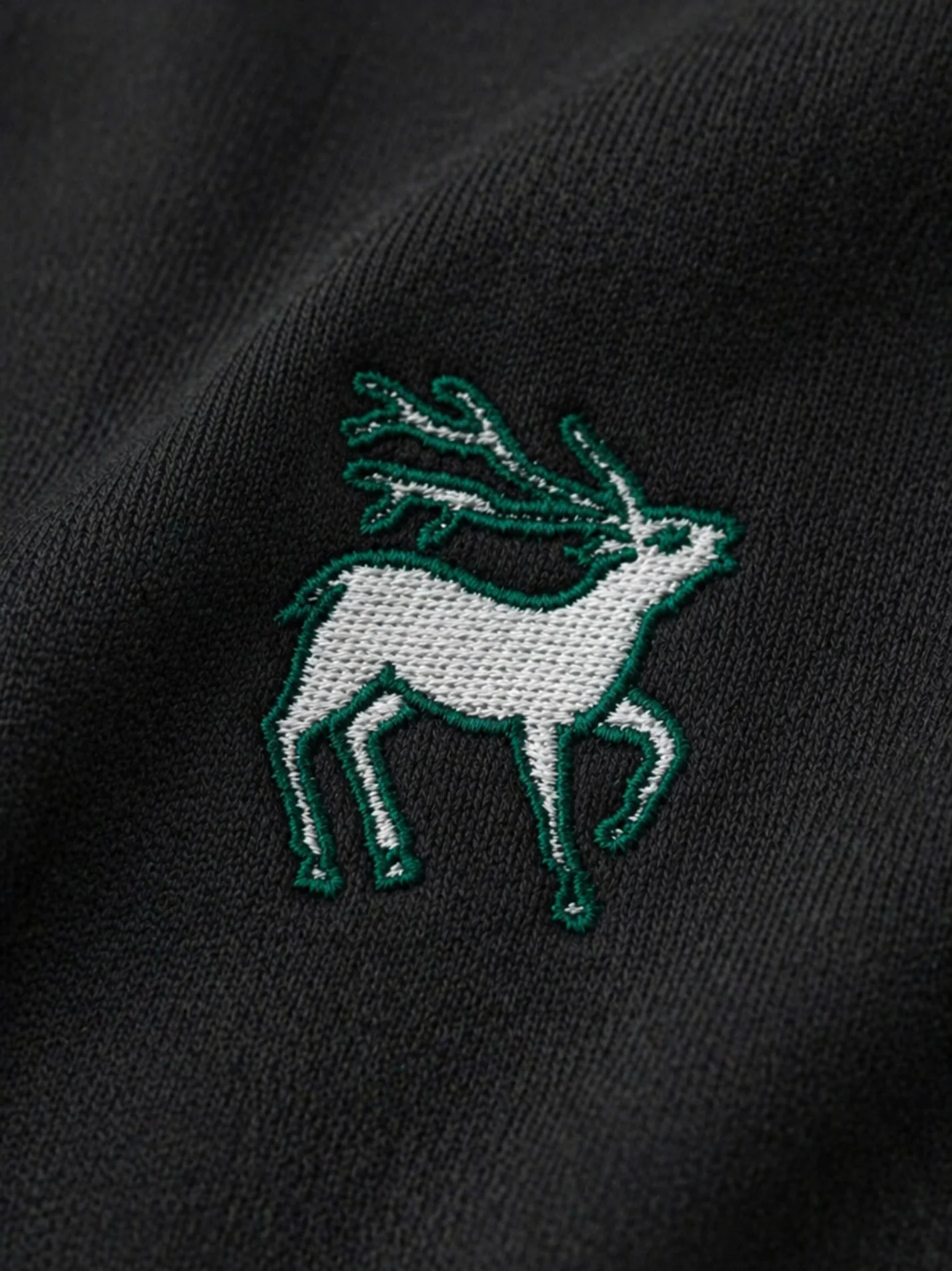 Jesus College Oxford MCR Stag Logo Varsity Jacket - Image 3