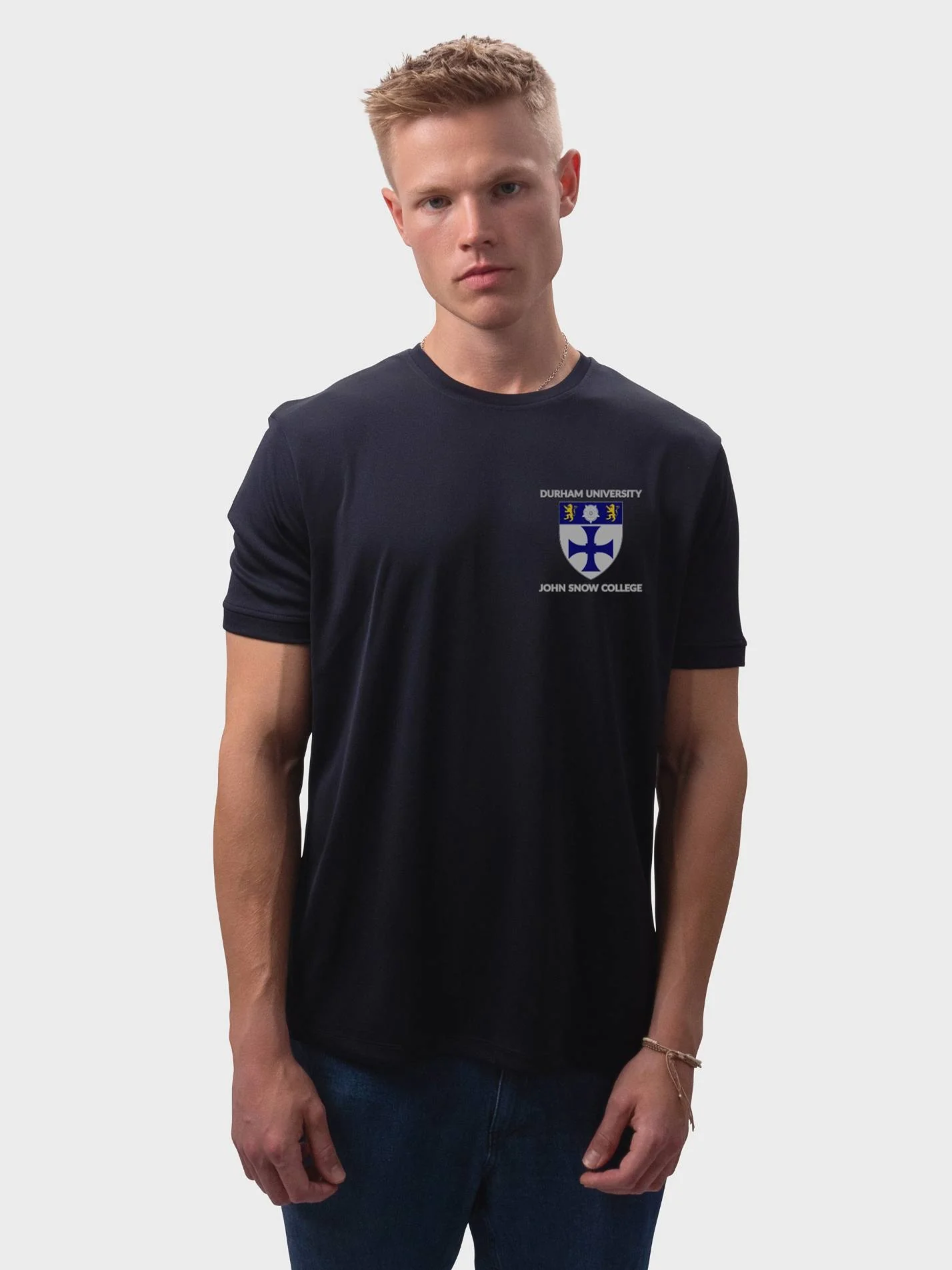 John Snow College Durham Sustainable Men's Performance T-Shirt - Image 4
