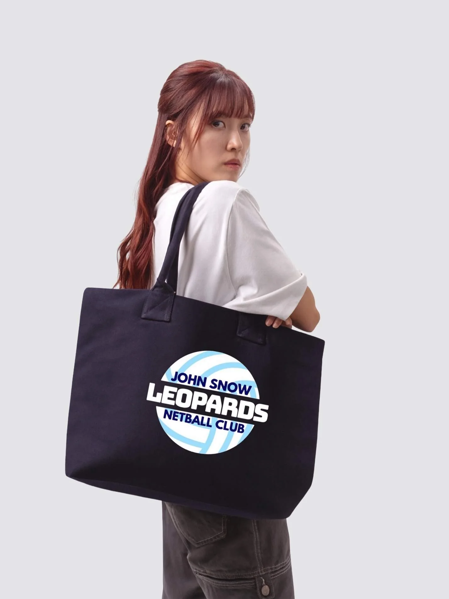 John Snow Netball Club Cotton Canvas Printed Shopper Bag
