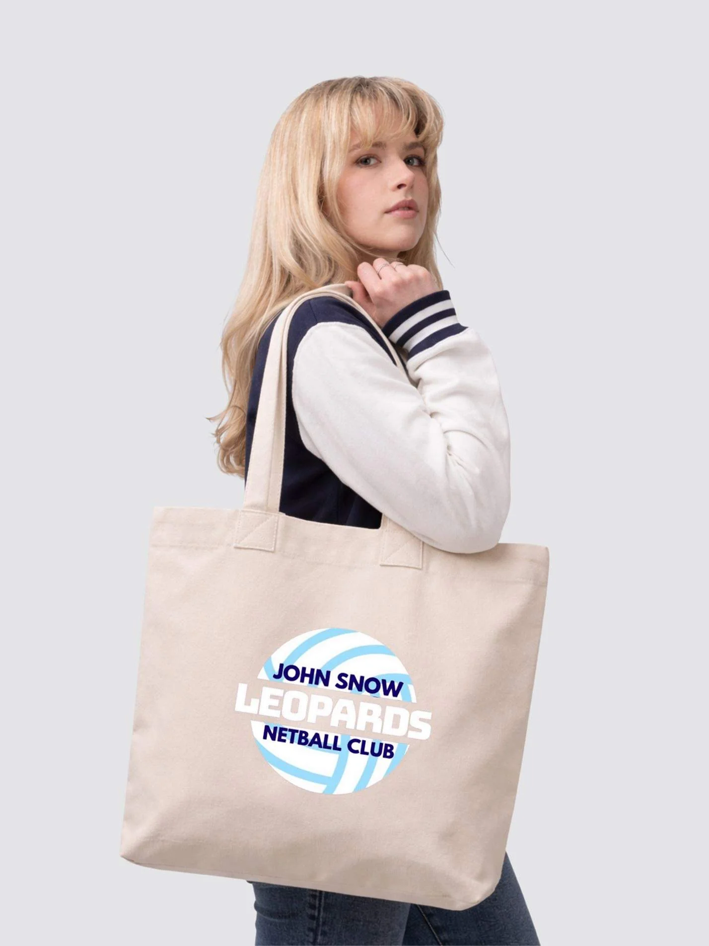 John Snow Netball Club Cotton Canvas Printed Shopper Bag - Image 2