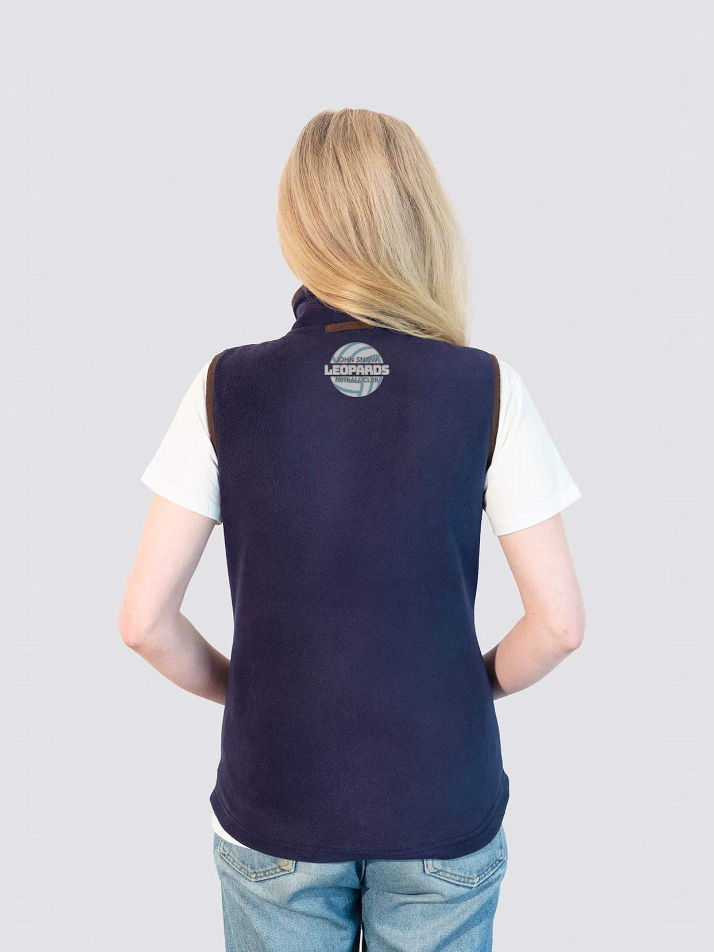 John Snow Netball Club Ladies Heritage Gilet Fleece - Image 2