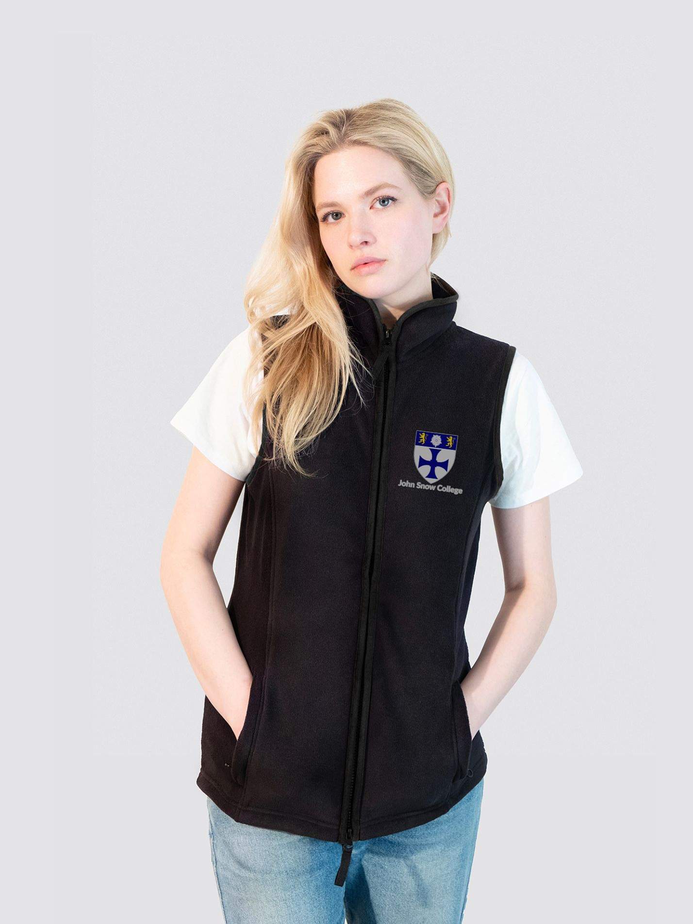 John Snow Netball Club Ladies Heritage Gilet Fleece - Image 5